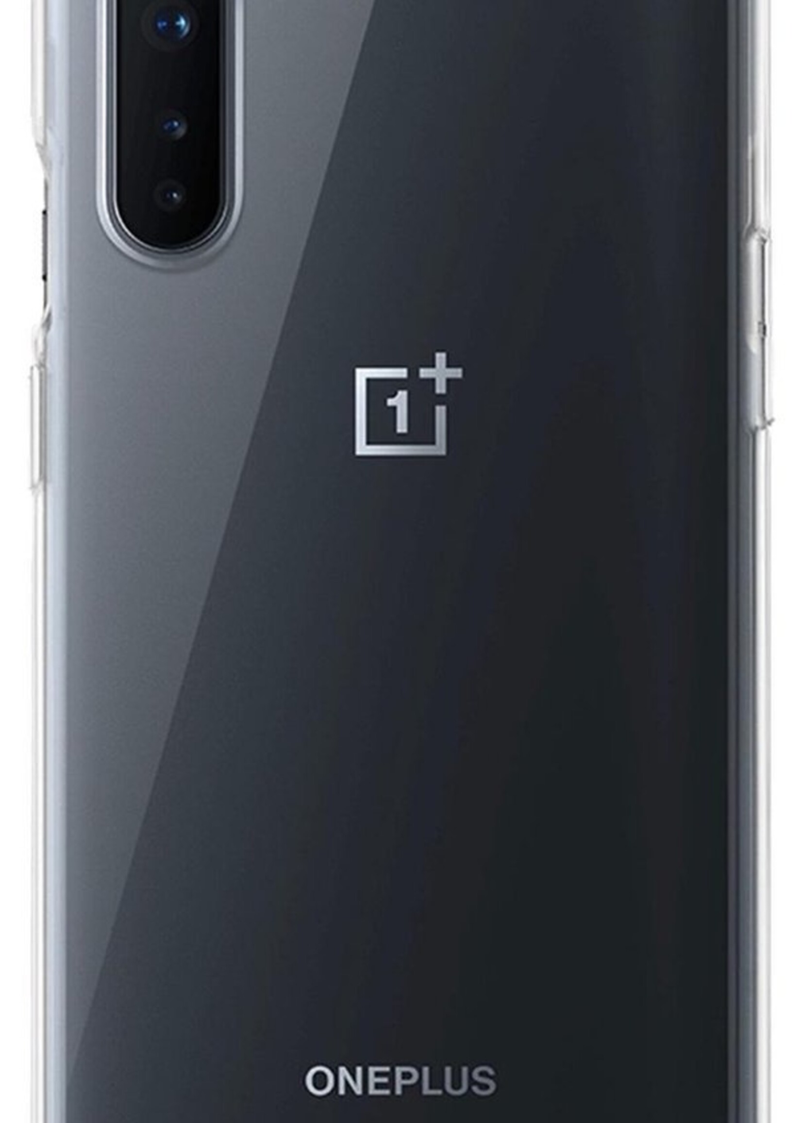 BTH Hoesje Geschikt voor OnePlus Nord Hoesje Siliconen Shock Proof Case Hoes Met 2x Screenprotector - Hoes Geschikt voor OnePlus Nord Hoes Cover Case Shockproof - Transparant