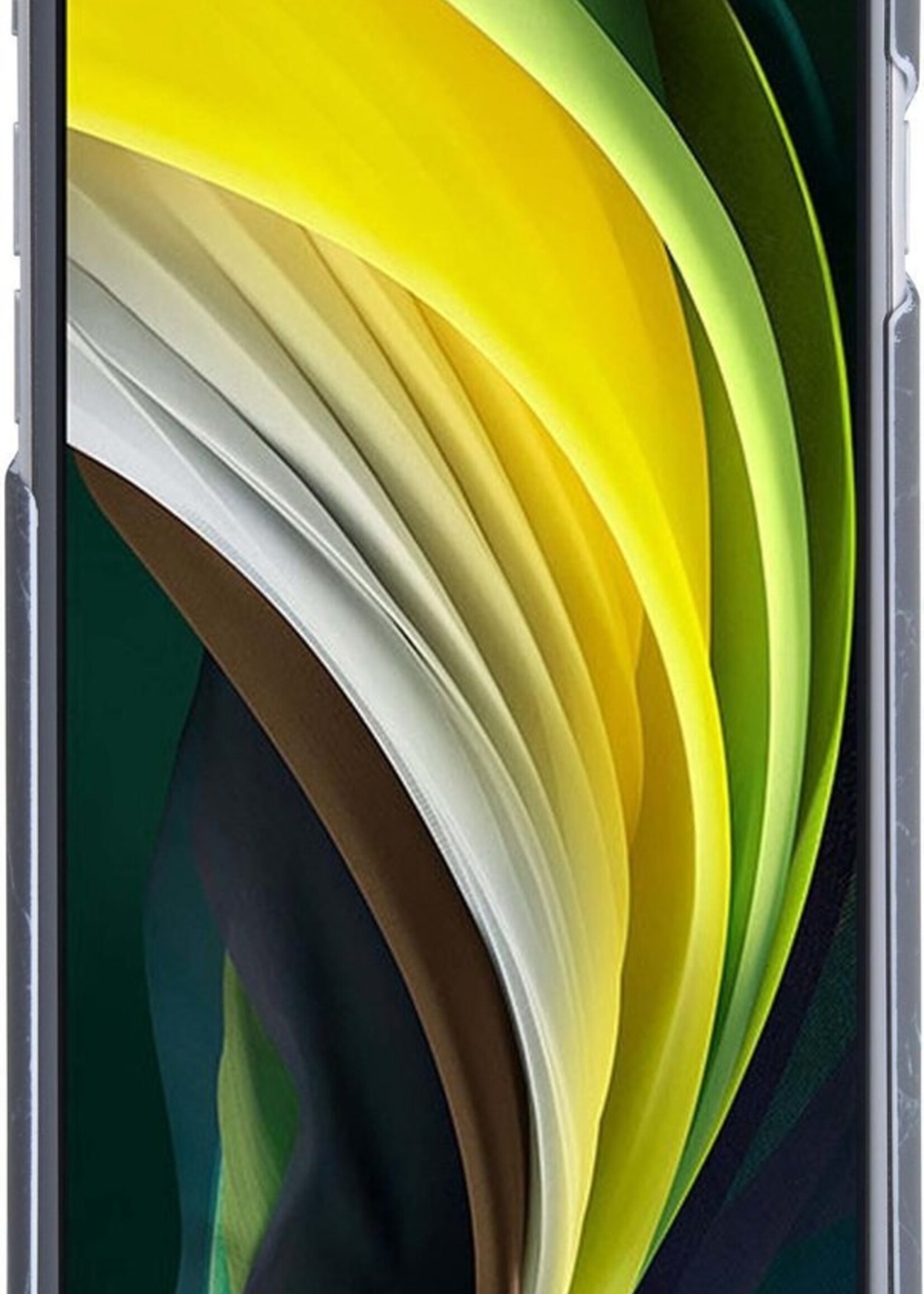 BTH Hoesje Geschikt voor iPhone 8 Hoesje Marmer Hardcover Fashion Case Hoes Met 2x Screenprotector - Hoes Geschikt voor iPhone 8 Marmer Hoesje Hardcase Back Cover - Zwart