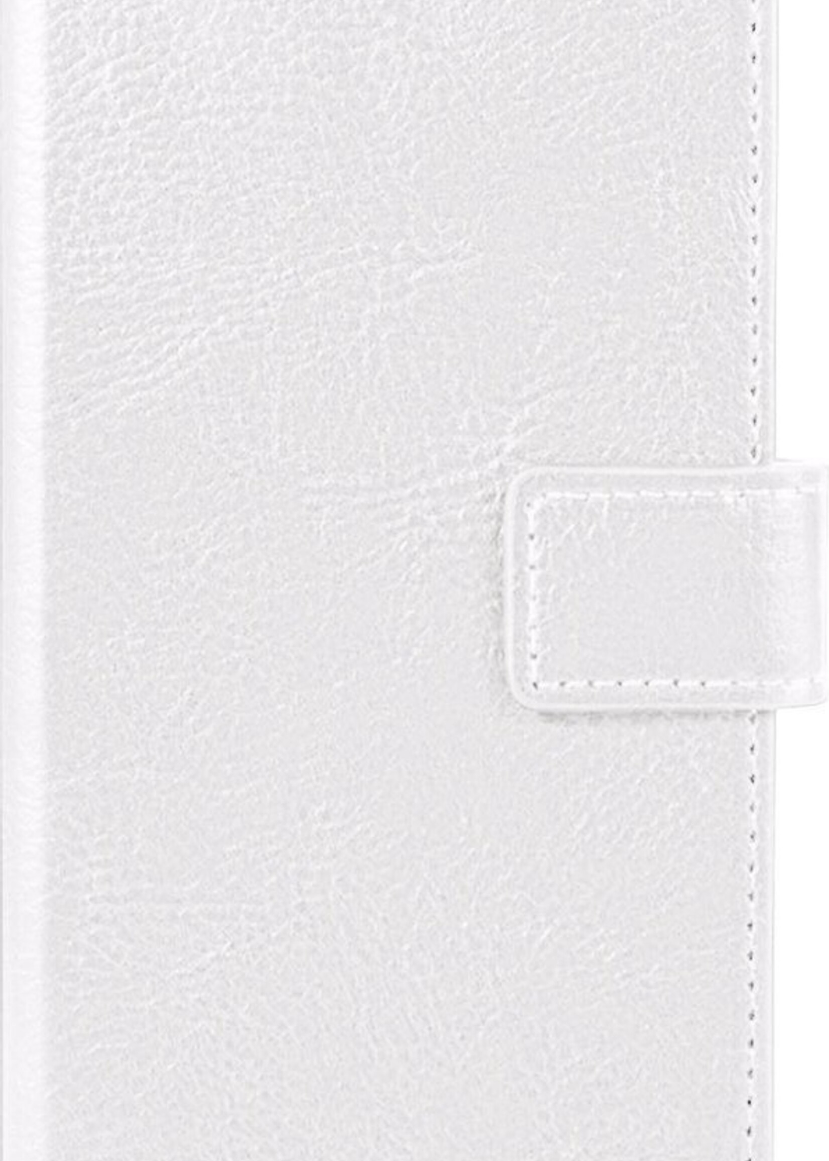 BTH Hoesje Geschikt voor Samsung S20 Hoesje Book Case Hoes Portemonnee Cover Walletcase Met 2x Screenprotector - Hoes Geschikt voor Samsung Galaxy S20 Hoes Bookcase Hoesje - Wit