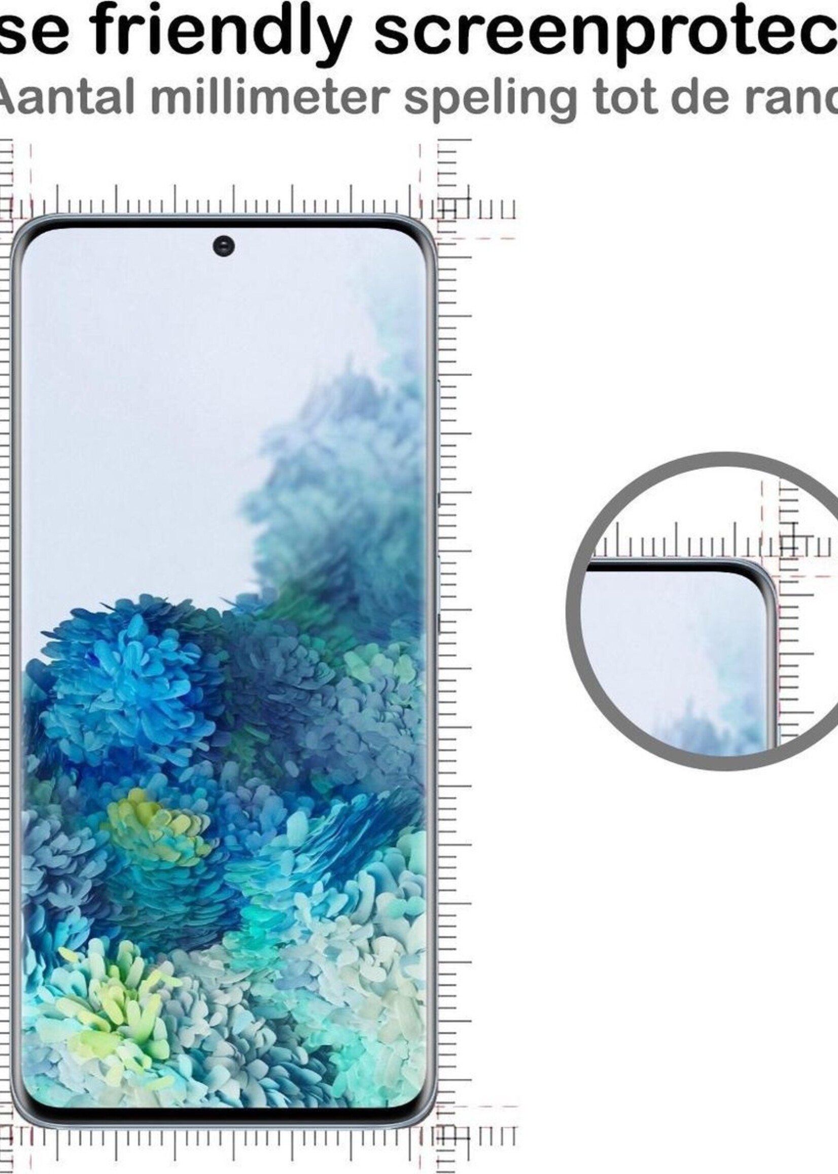 BTH Hoesje Geschikt voor Samsung S20 Plus Hoesje Book Case Hoes Portemonnee Cover Walletcase Met Screenprotector - Hoes Geschikt voor Samsung Galaxy S20 Plus Hoes Bookcase Hoesje - Paars