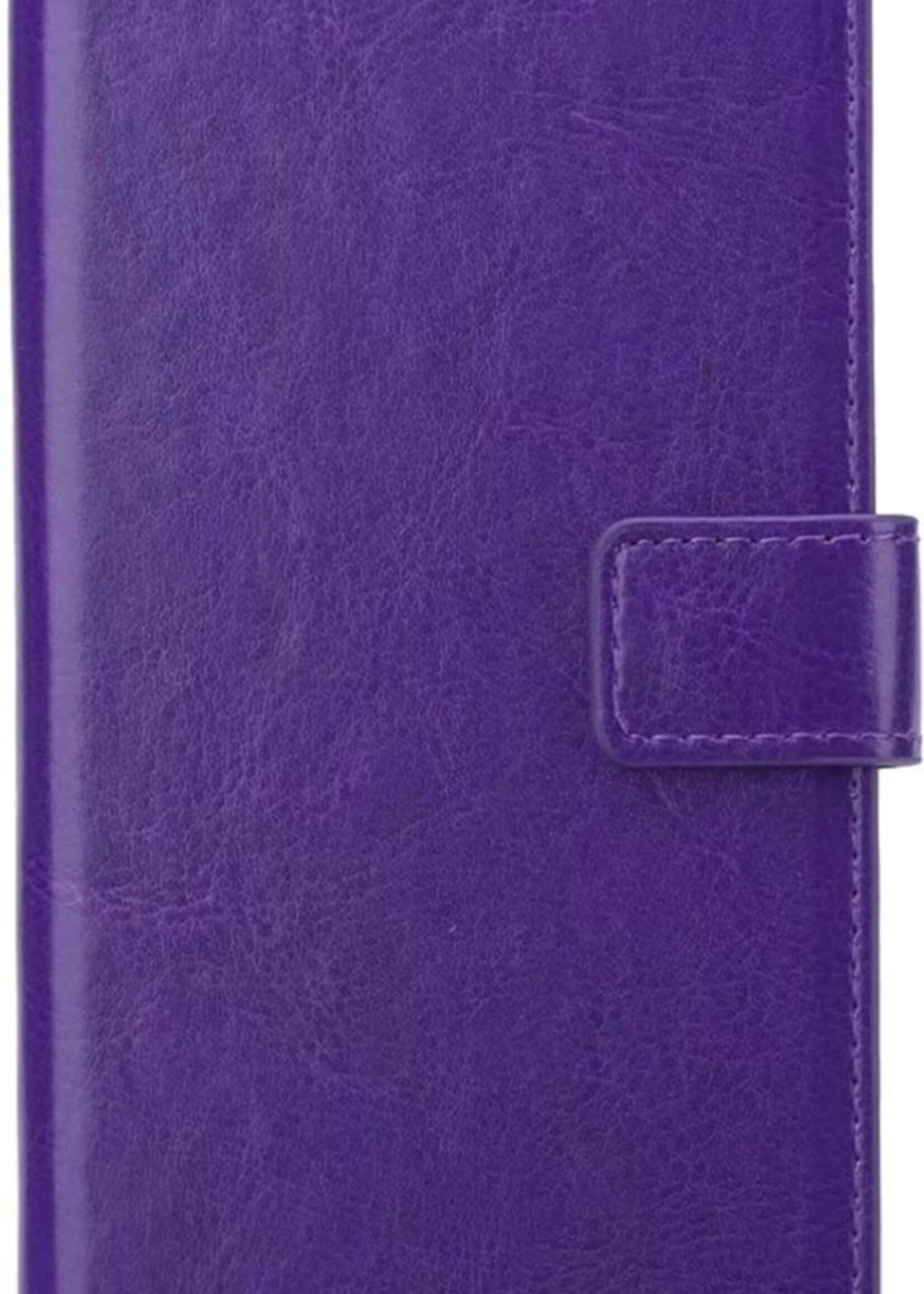 BTH Hoesje Geschikt voor Samsung S20 Plus Hoesje Book Case Hoes Portemonnee Cover Walletcase Met Screenprotector - Hoes Geschikt voor Samsung Galaxy S20 Plus Hoes Bookcase Hoesje - Paars