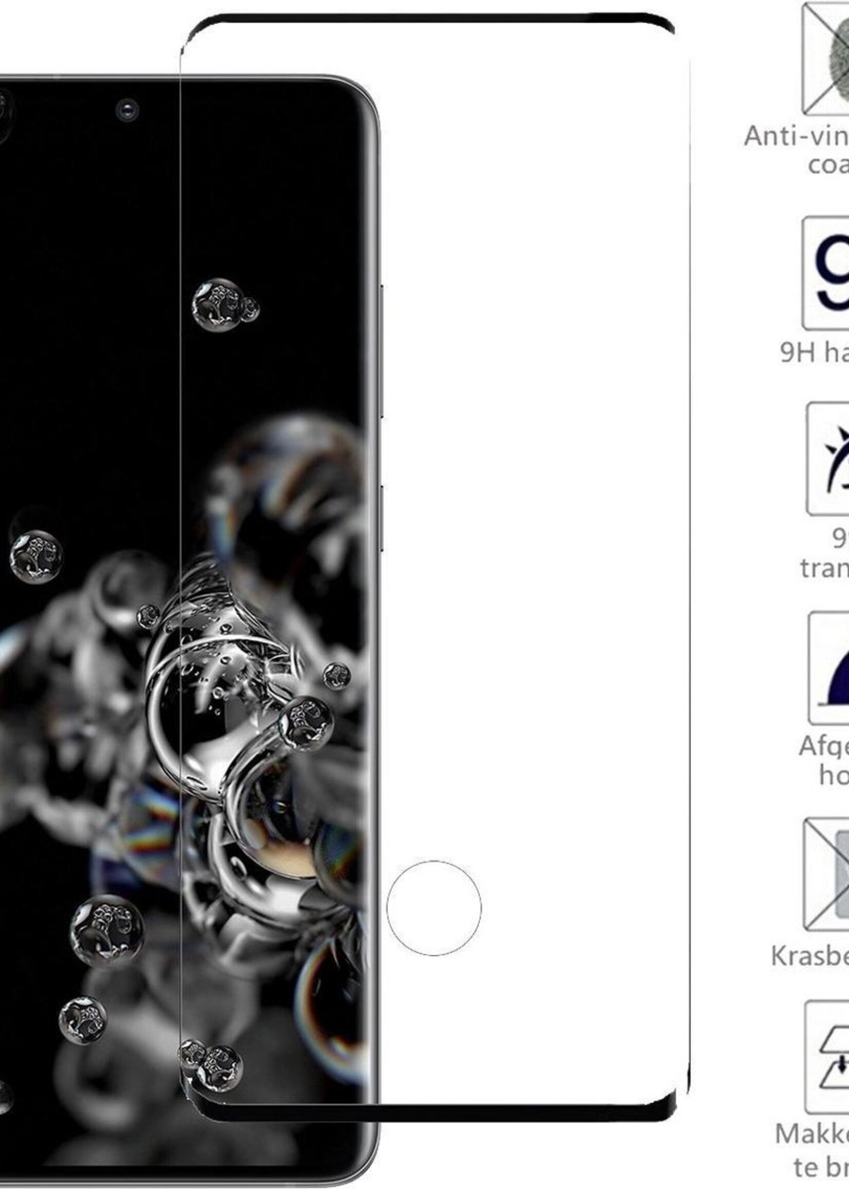 BTH Hoesje Geschikt voor Samsung S20 Ultra Hoesje Book Case Hoes Portemonnee Cover Walletcase Met Screenprotector - Hoes Geschikt voor Samsung Galaxy S20 Ultra Hoes Bookcase Hoesje - Rosé goud