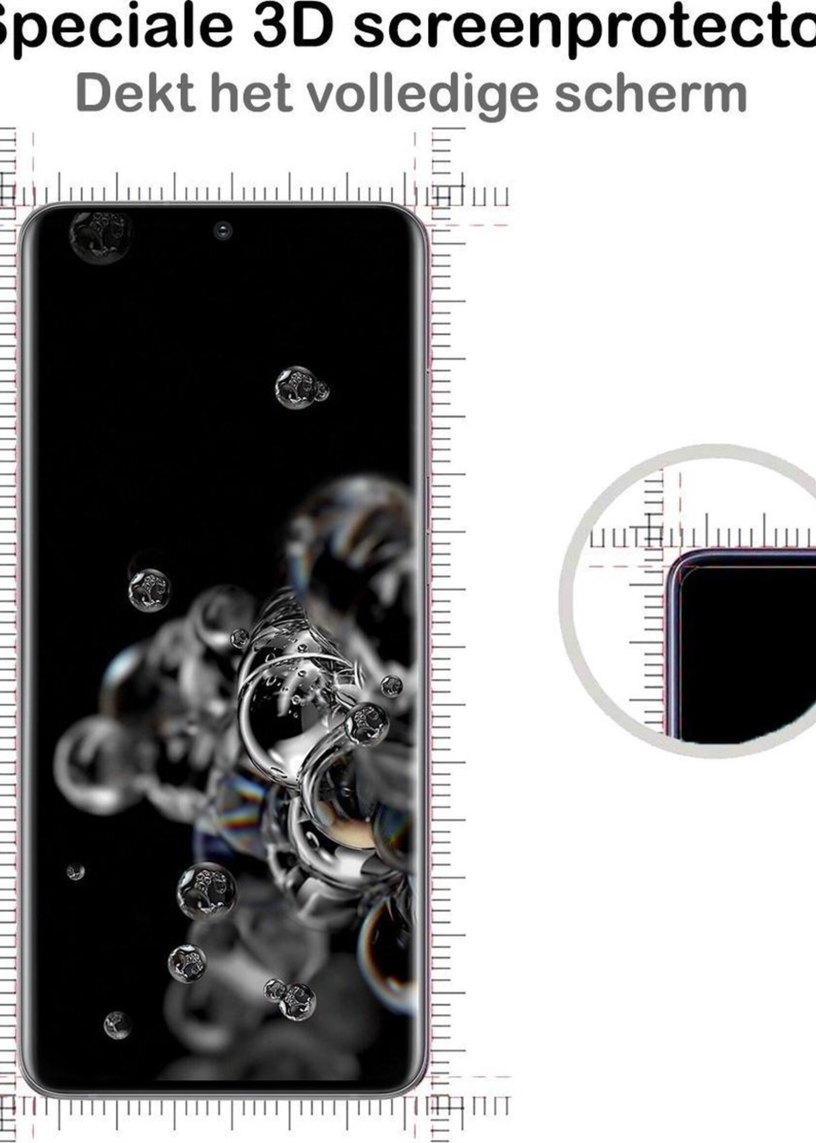 BTH Hoesje Geschikt voor Samsung S20 Ultra Hoesje Book Case Hoes Portemonnee Cover Walletcase Met Screenprotector - Hoes Geschikt voor Samsung Galaxy S20 Ultra Hoes Bookcase Hoesje - Rosé goud