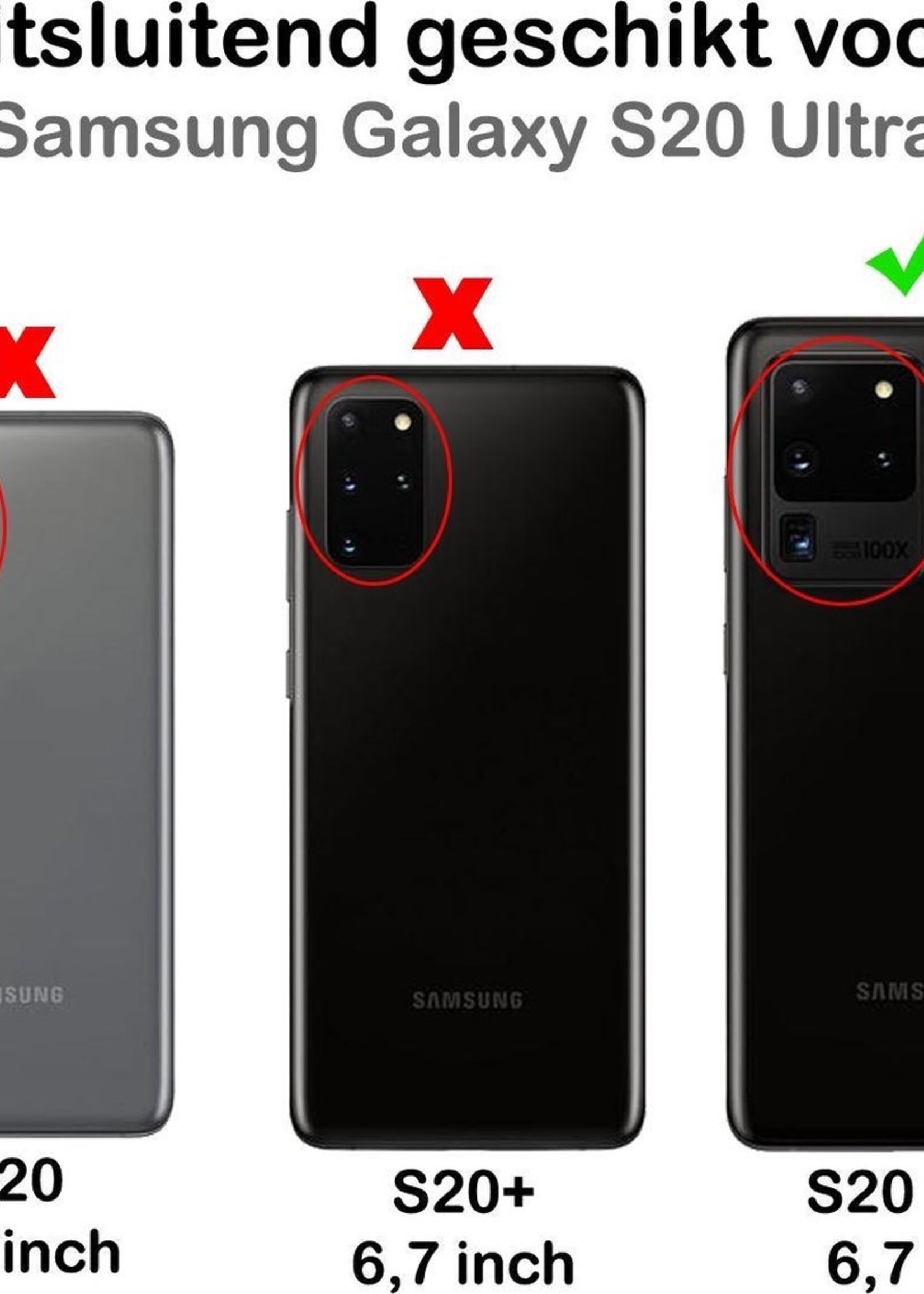 BTH Hoesje Geschikt voor Samsung S20 Ultra Hoesje Book Case Hoes Portemonnee Cover Walletcase Met 2x Screenprotector - Hoes Geschikt voor Samsung Galaxy S20 Ultra Hoes Bookcase Hoesje - Paars