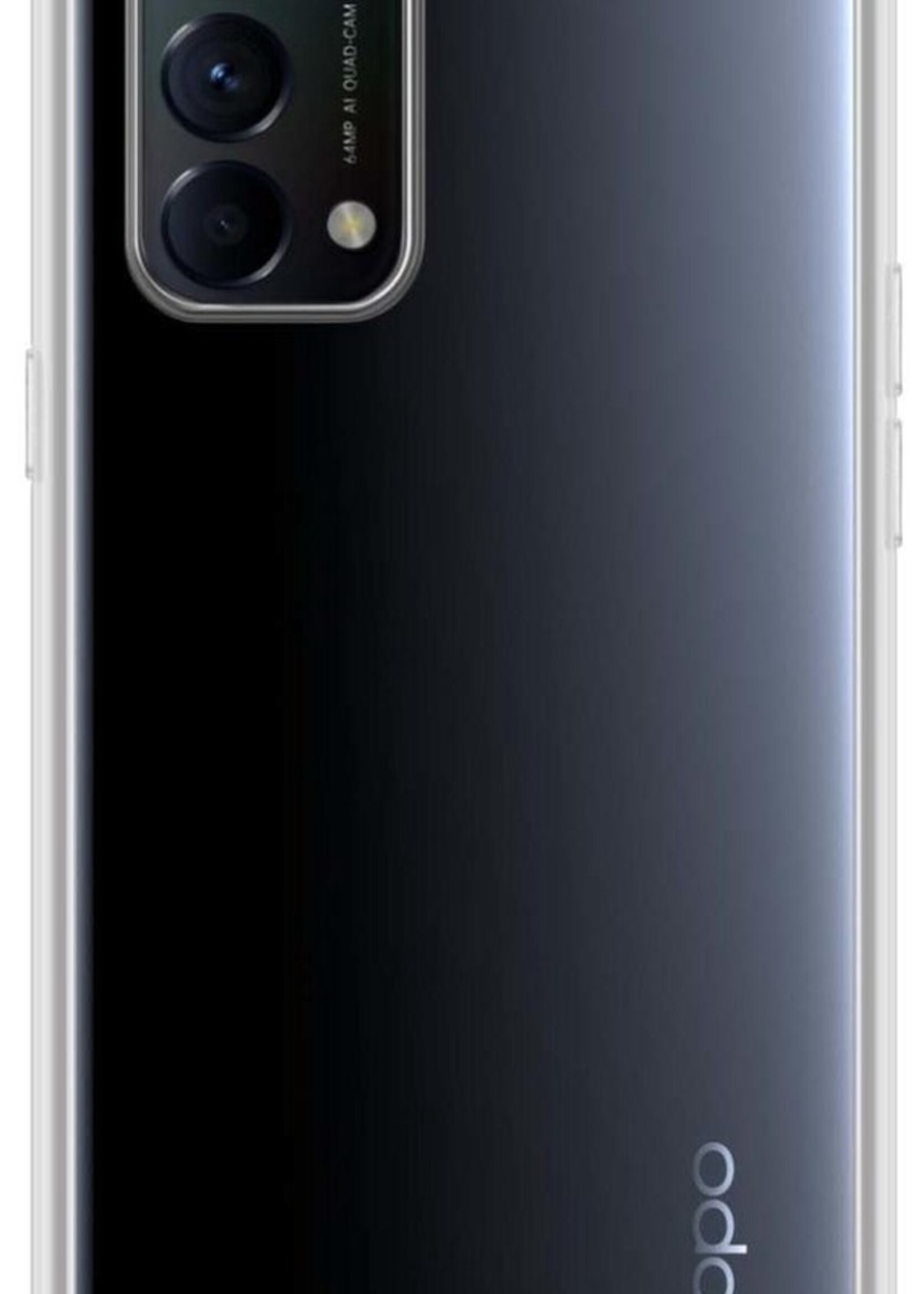 BTH Hoesje Geschikt voor OPPO Find X3 Lite Hoesje Siliconen Shock Proof Case Hoes Met 2x Screenprotector - Hoes Geschikt voor OPPO X3 Lite Hoes Cover Case Shockproof - Transparant