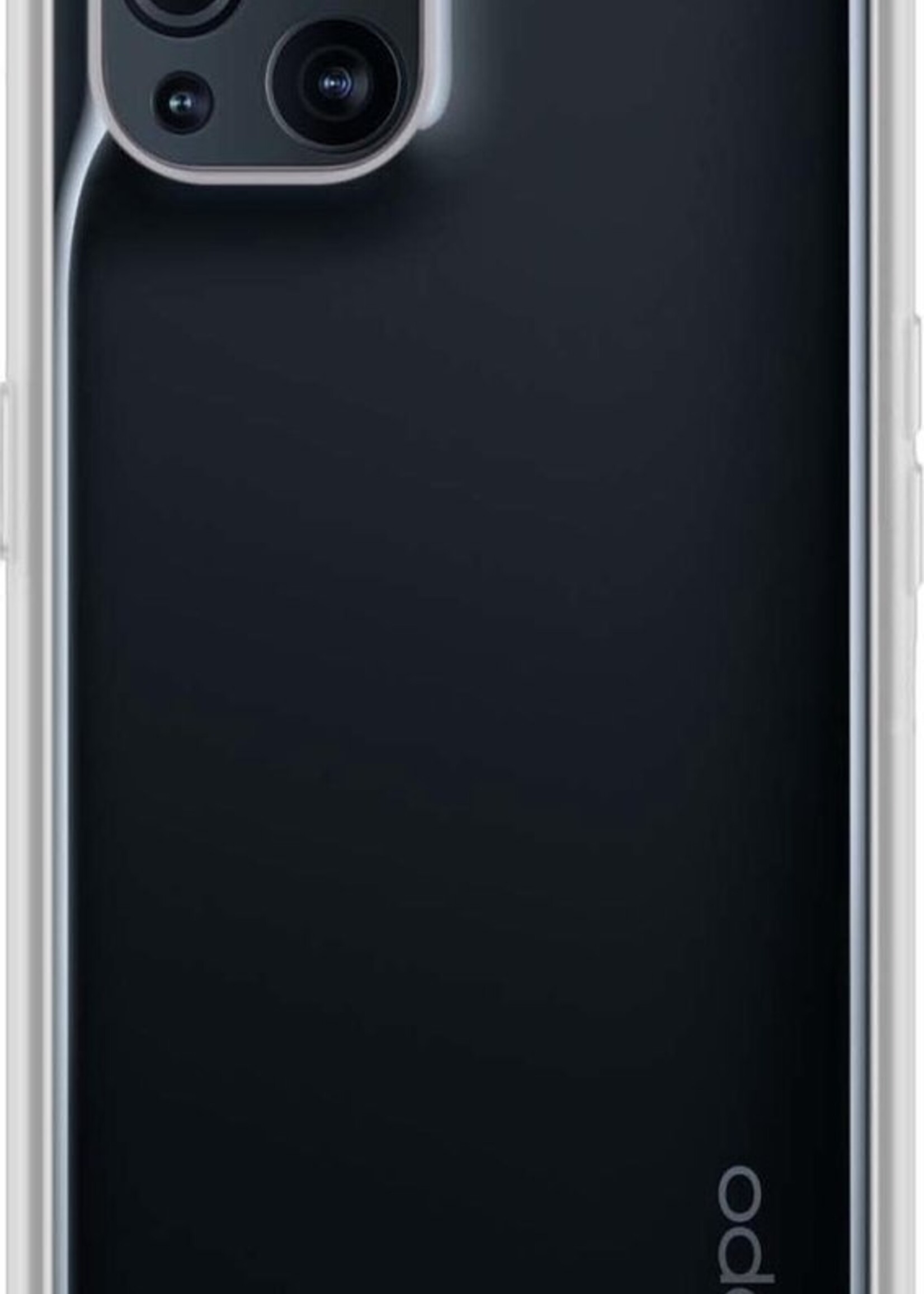 BTH Hoesje Geschikt voor OPPO Find X3 Pro Hoesje Siliconen Case Hoes Met 2x Screenprotector - Hoes Geschikt voor OPPO X3 Pro Hoes Cover Case - Transparant