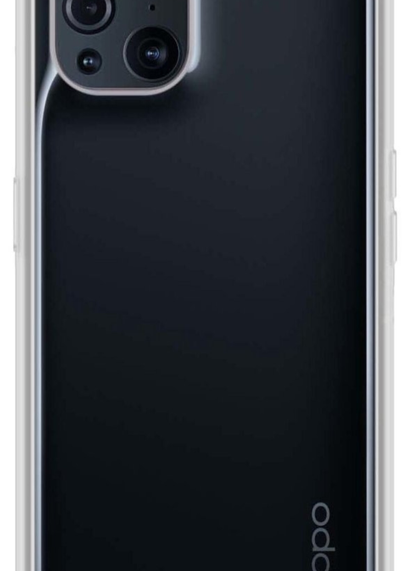 BTH Hoesje Geschikt voor OPPO Find X3 Pro Hoesje Siliconen Shock Proof Case Hoes Met Screenprotector - Hoes Geschikt voor OPPO X3 Pro Hoes Cover Case Shockproof - Transparant