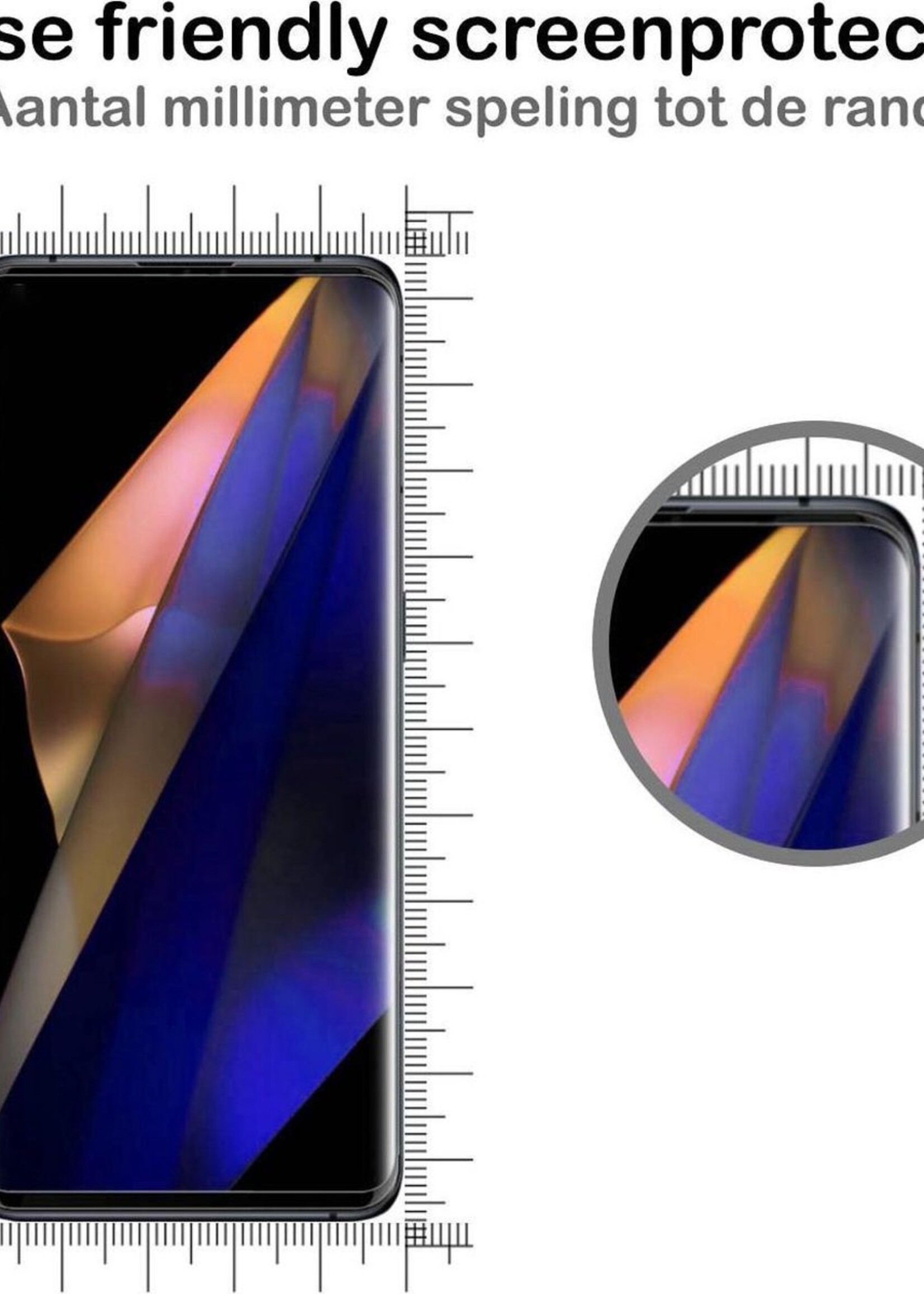 BTH Screenprotector Geschikt voor OPPO Find X3 Neo Screenprotector Glas Gehard Tempered Glass - Screenprotector Geschikt voor OPPO X3 Neo Screen Protector Screen Cover - 3 PACK