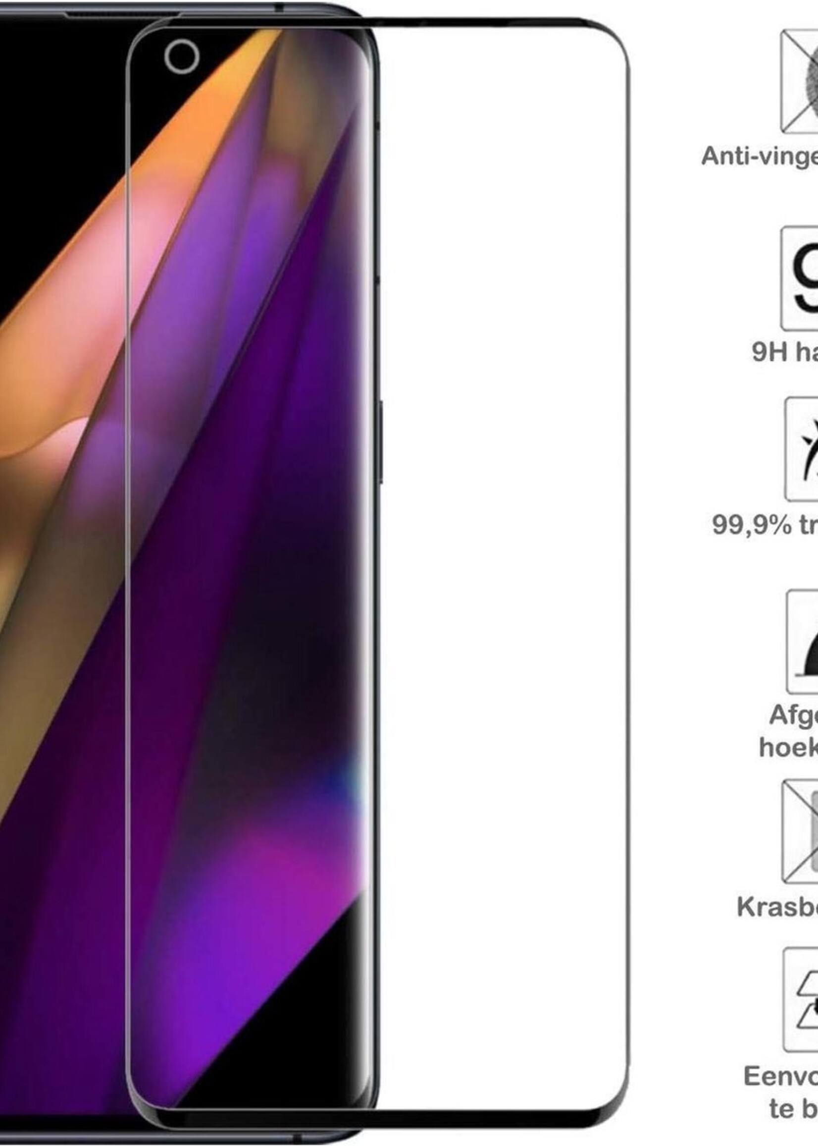 BTH Screenprotector Geschikt voor OPPO Find X3 Pro Screenprotector Glas Gehard Tempered Glass - Screenprotector Geschikt voor OPPO X3 Pro Screen Protector Screen Cover