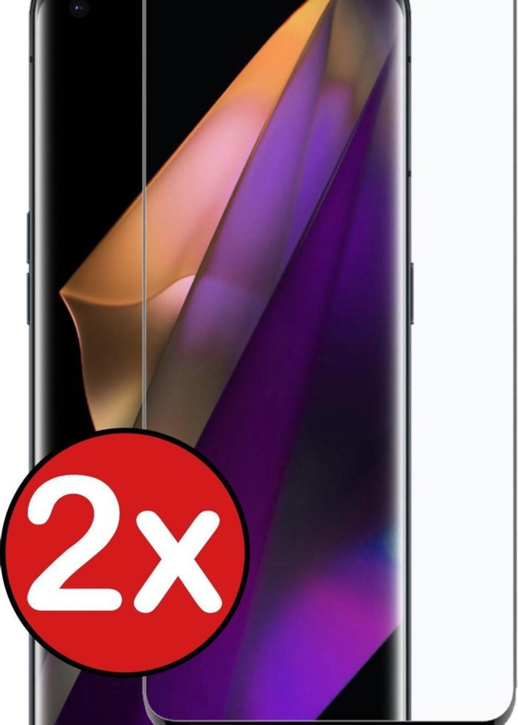 BTH Screenprotector Geschikt voor OPPO Find X3 Pro Screenprotector Glas Gehard Tempered Glass - Screenprotector Geschikt voor OPPO X3 Pro Screen Protector Screen Cover - 2 PACK