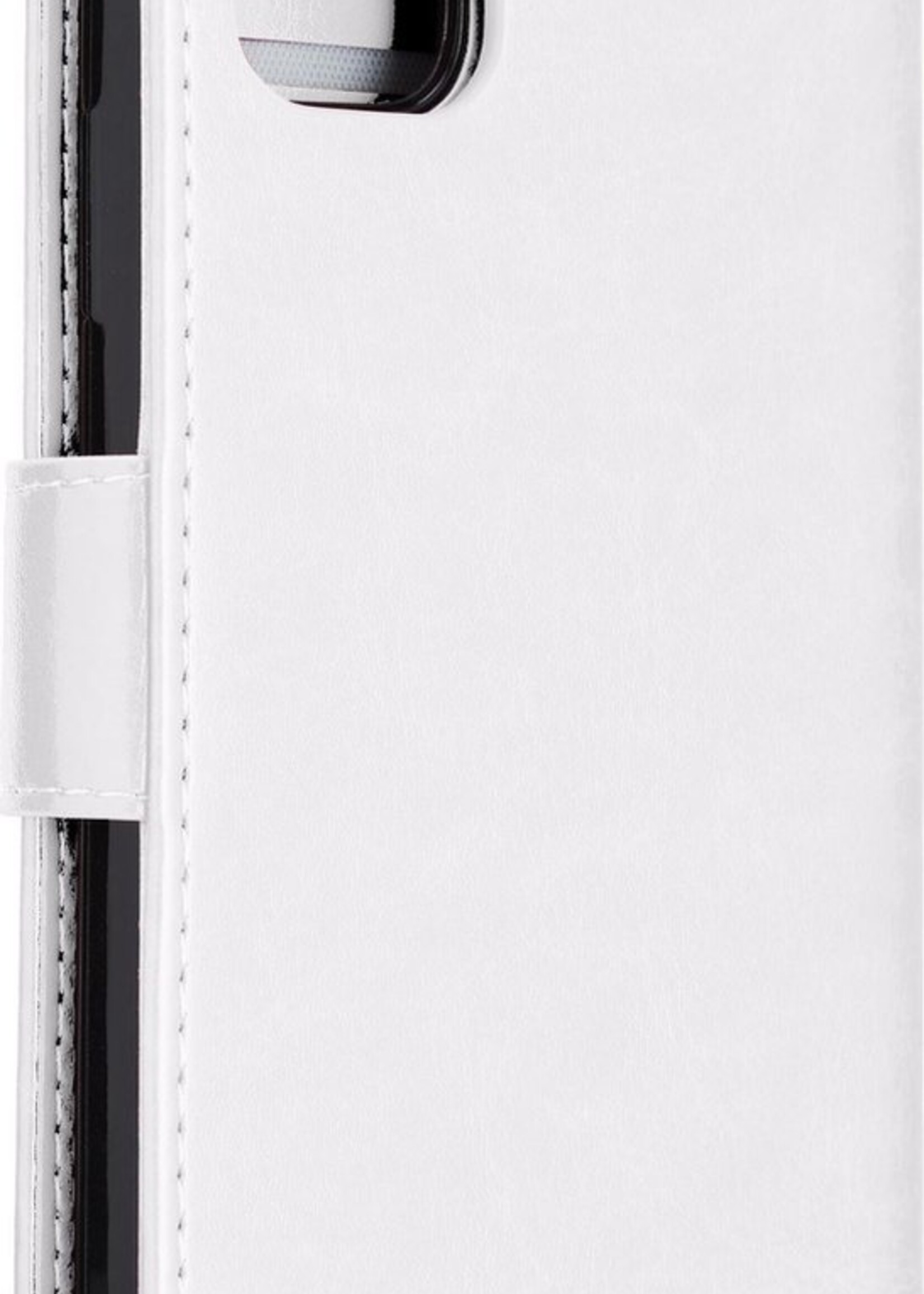 BTH Hoesje Geschikt voor iPhone 11 Hoesje Book Case Uitneembare 2-in-1 Hoes Met 2x Screenprotector - Hoes Geschikt voor iPhone 11 Hoes Wallet Case Pashouder Hoesje - Wit