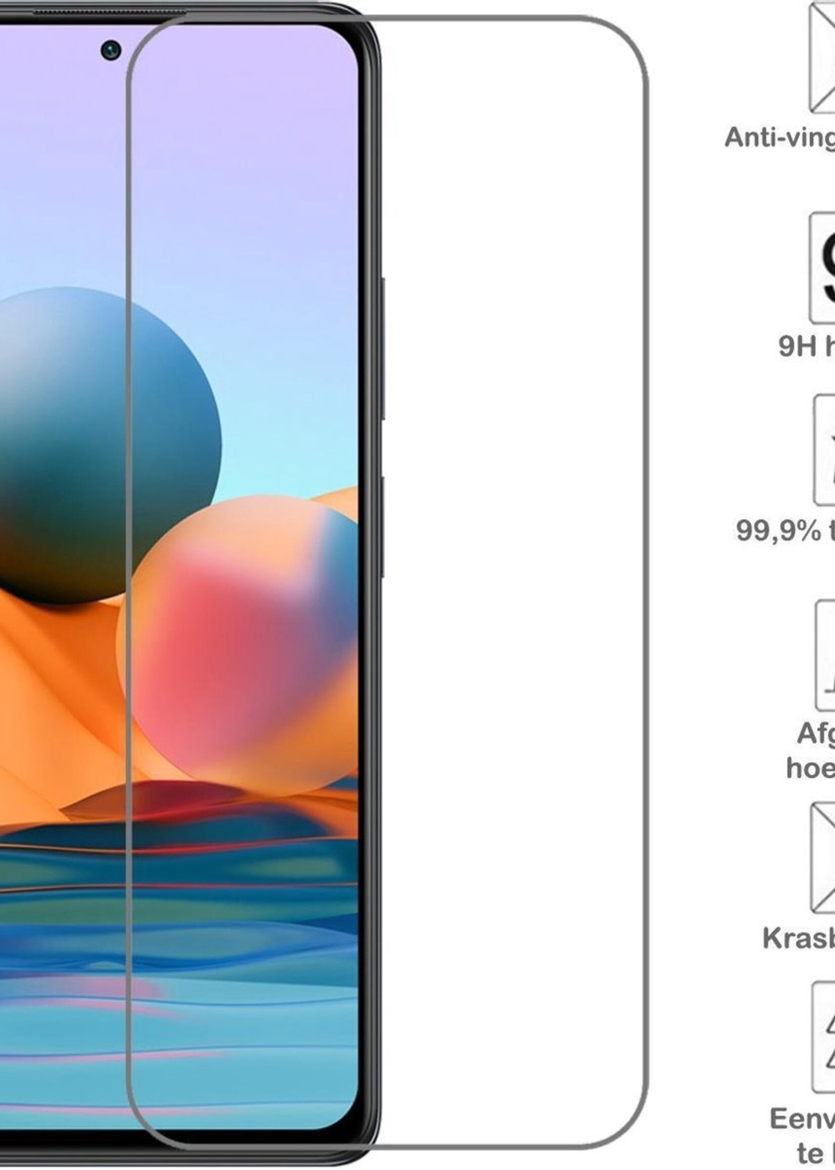BTH Screenprotector Geschikt voor Xiaomi Redmi Note 10 Pro Screenprotector Glas Gehard Tempered Glass - Screenprotector Geschikt voor Xiaomi Redmi Note 10 Pro Screen Protector Screen Cover - 3 PACK