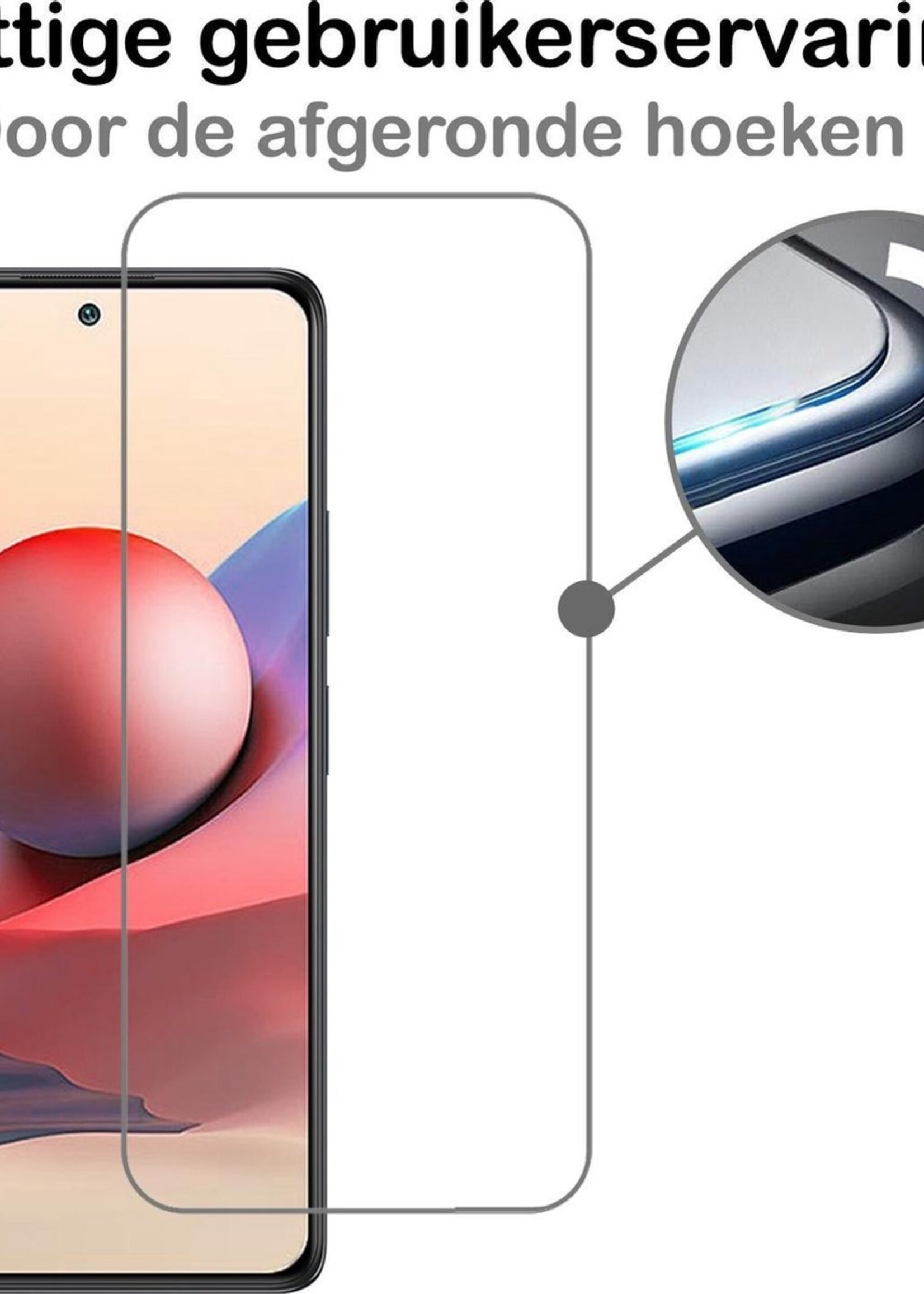 BTH Screenprotector Geschikt voor Xiaomi Redmi Note 10 4G Screenprotector Glas Gehard Tempered Glass - Screenprotector Geschikt voor Xiaomi Redmi Note 10 4G Screen Protector Screen Cover - 2 PACK