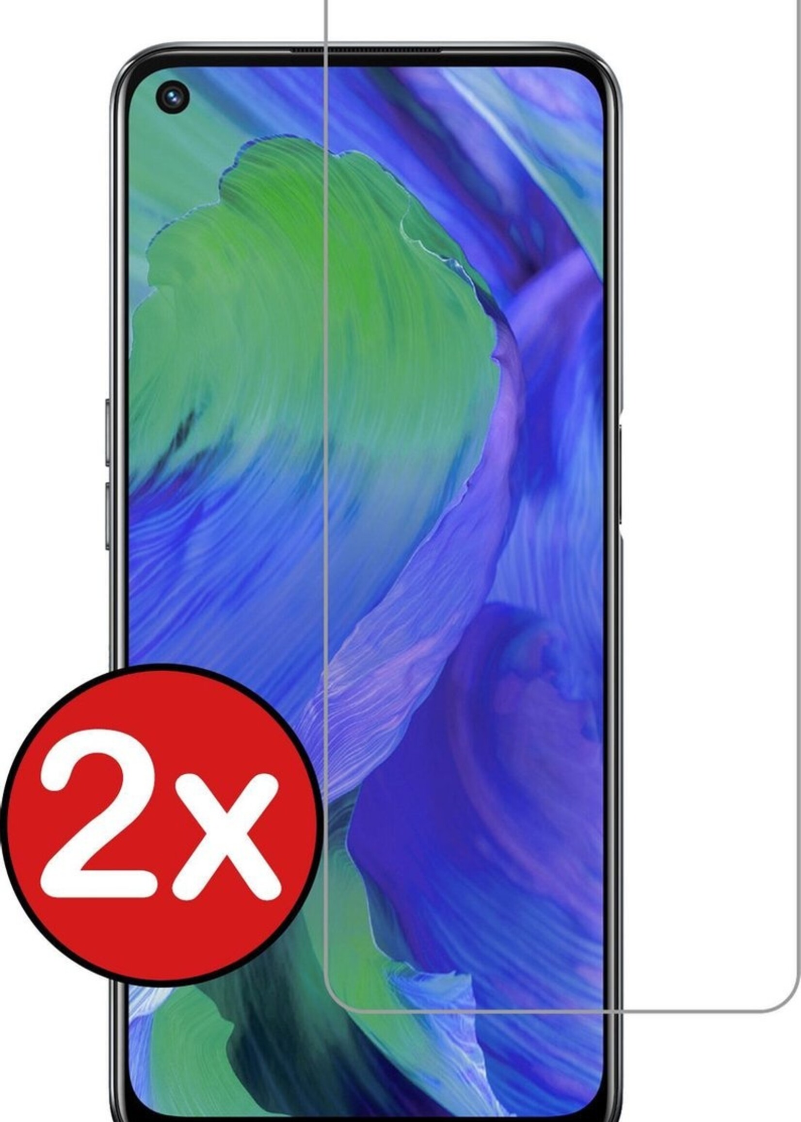 BTH Screenprotector Geschikt voor OPPO A54 5G Screenprotector Glas Gehard Tempered Glass - Screenprotector Geschikt voor OPPO A54 5G Screen Protector Screen Cover - 2 PACK