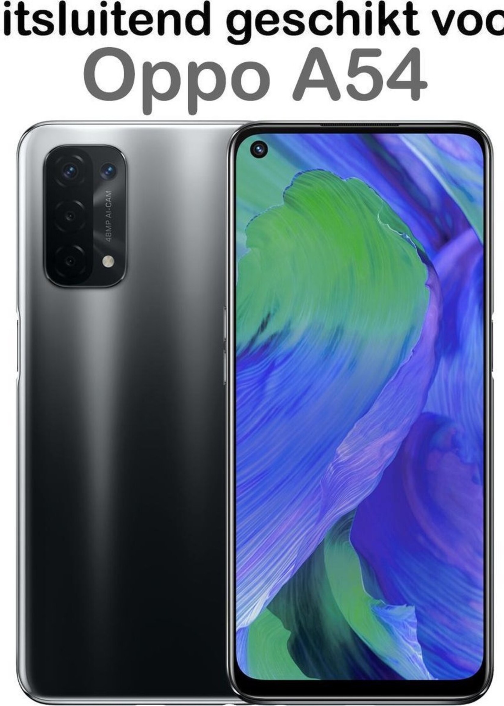 BTH Screenprotector Geschikt voor OPPO A54 5G Screenprotector Glas Gehard Tempered Glass - Screenprotector Geschikt voor OPPO A54 5G Screen Protector Screen Cover - 2 PACK