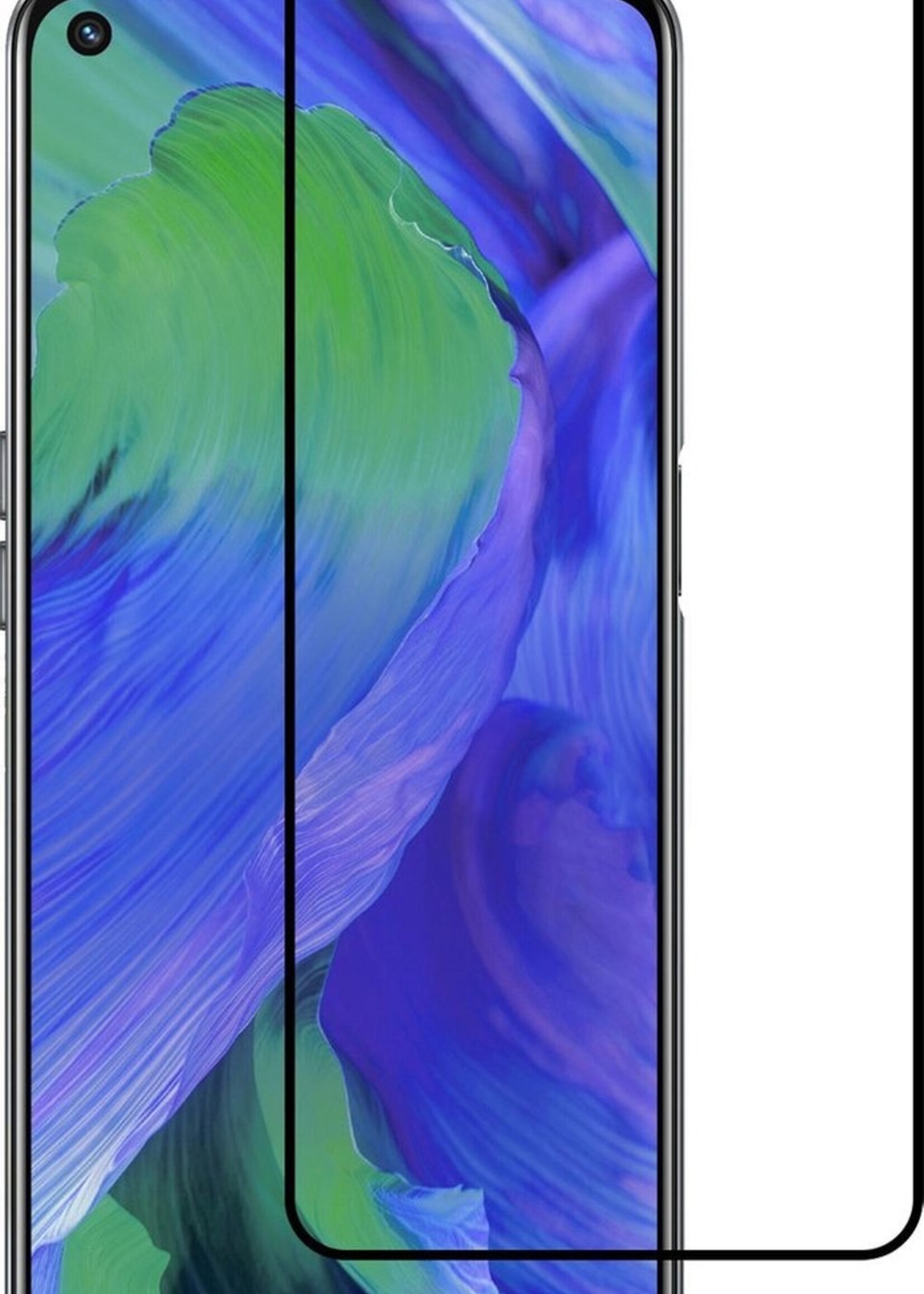 BTH Screenprotector Geschikt voor OPPO A54 5G Screenprotector Glas Gehard Tempered Glass Full Cover - Screenprotector Geschikt voor OPPO A54 5G Screen Protector Screen Cover