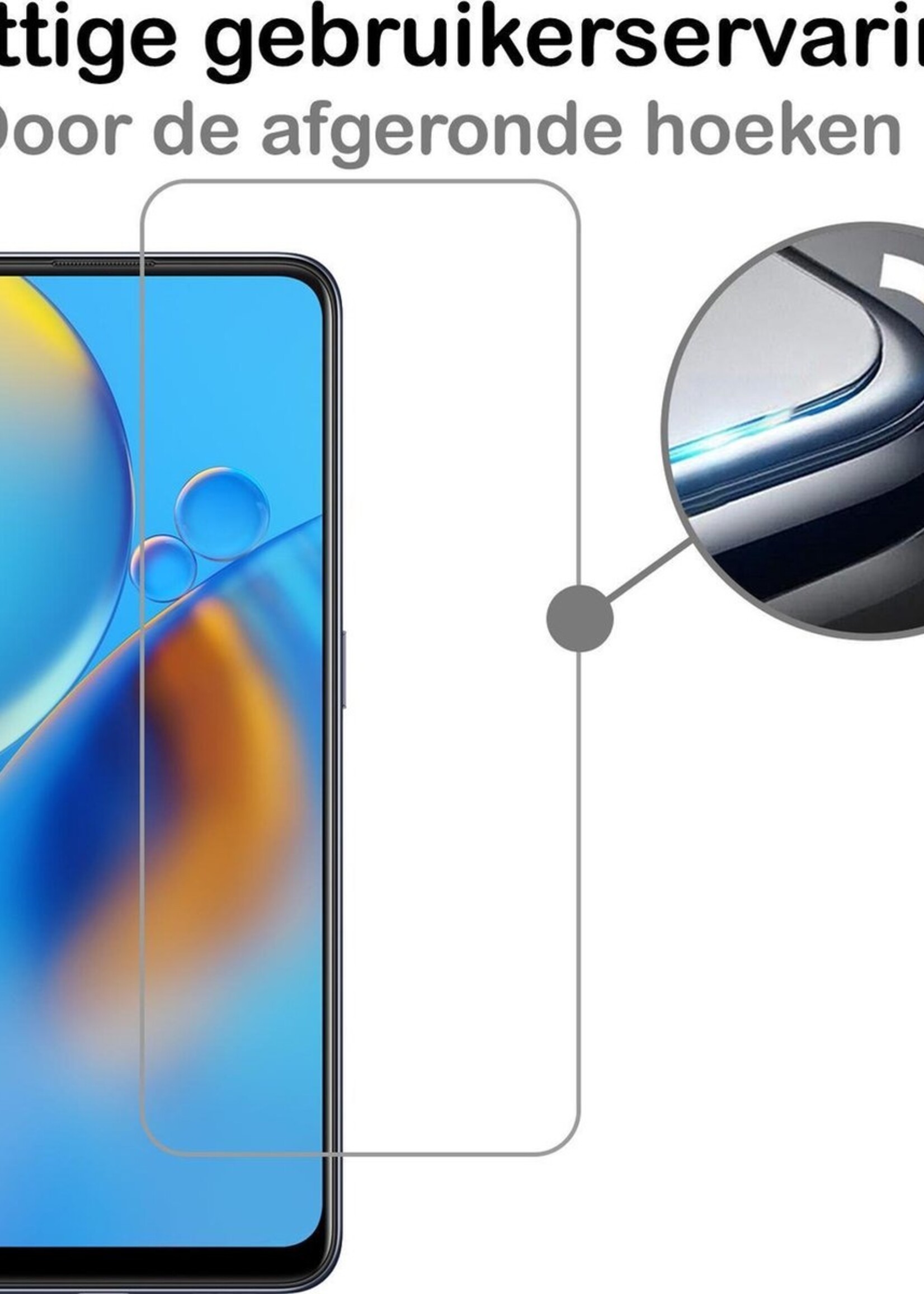 BTH Screenprotector Geschikt voor OPPO A74 5G Screenprotector Glas Gehard Tempered Glass - Screenprotector Geschikt voor OPPO A74 5G Screen Protector Screen Cover - 3 PACK