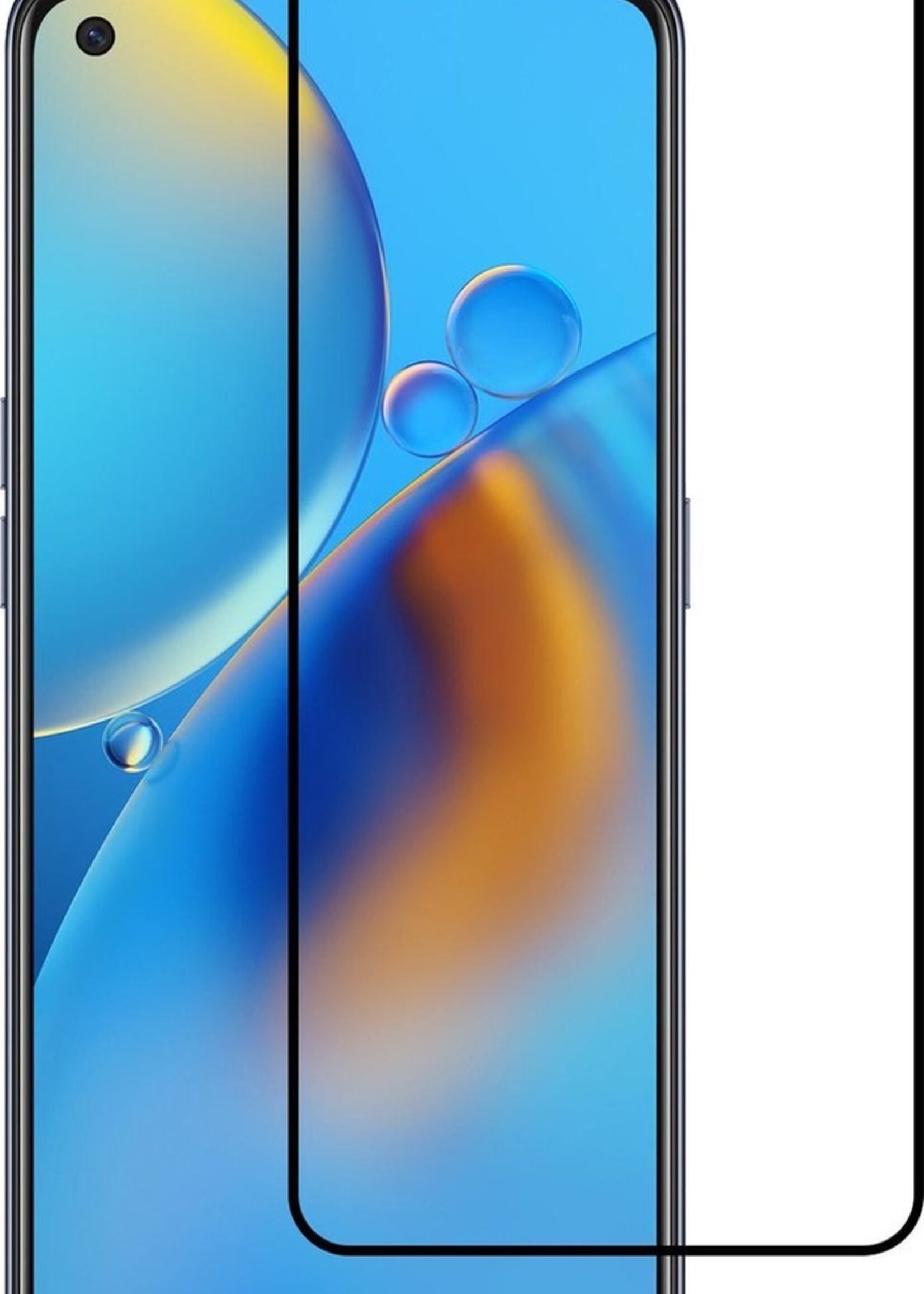 BTH Screenprotector Geschikt voor OPPO A74 5G Screenprotector Glas Gehard Tempered Glass Full Cover - Screenprotector Geschikt voor OPPO A74 5G Screen Protector Screen Cover