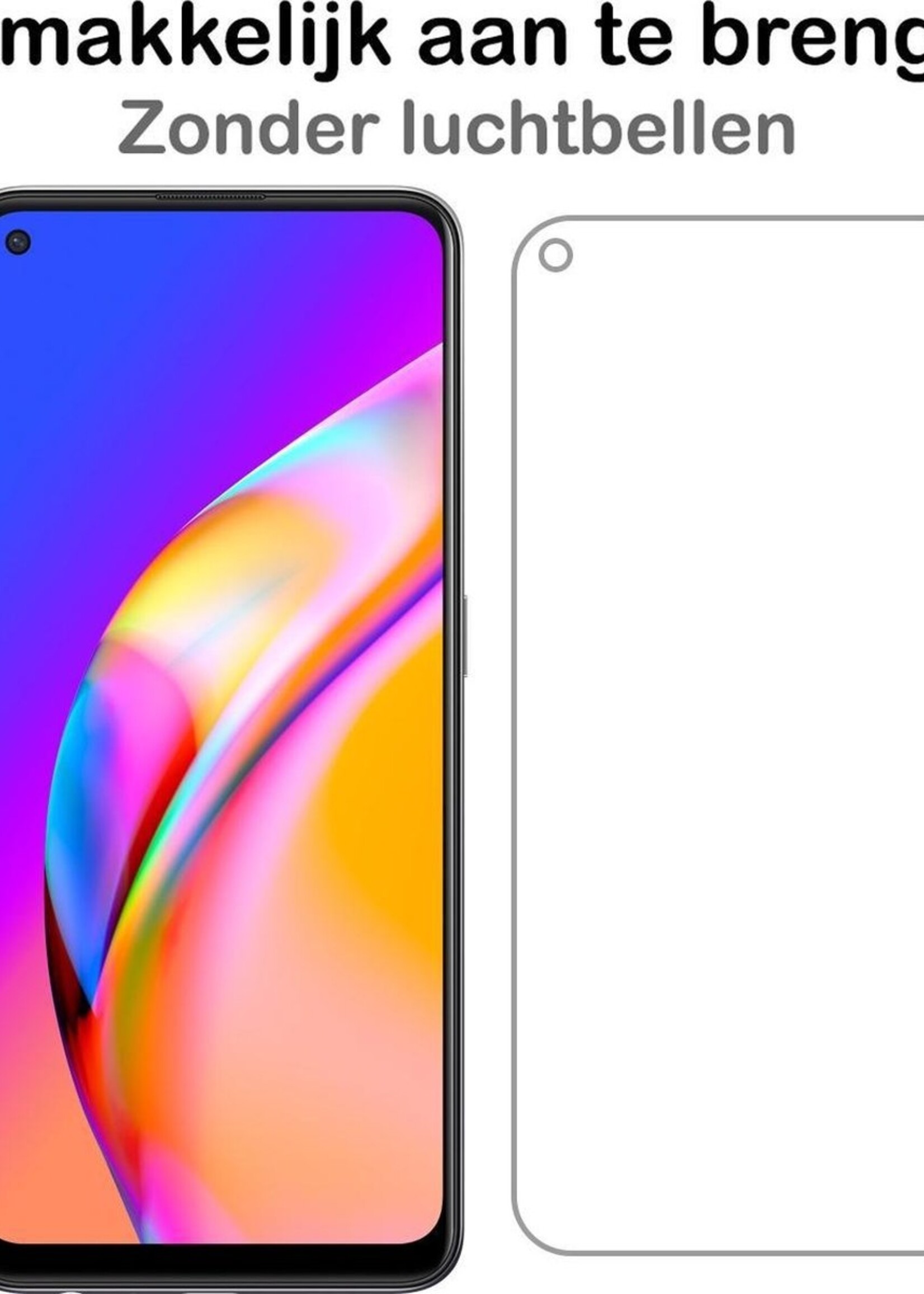 BTH Screenprotector Geschikt voor OPPO A94 Screenprotector Glas Gehard Tempered Glass - Screenprotector Geschikt voor OPPO A94 Screen Protector Screen Cover - 2 PACK