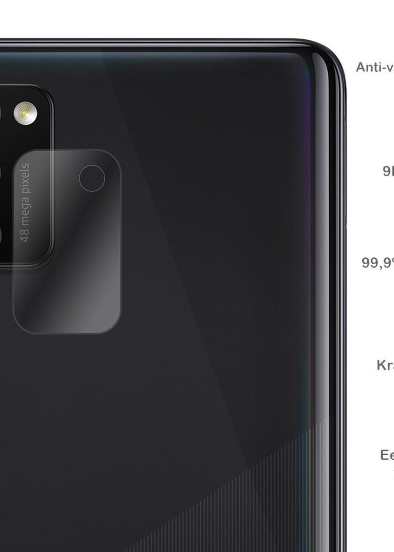 BTH Screenprotector Geschikt voor Samsung A41 Camera Lens Screenprotector Glas - Screenprotector Geschikt voor Samsung Galaxy A41 Screenprotector Camera Protector Gehard Glas