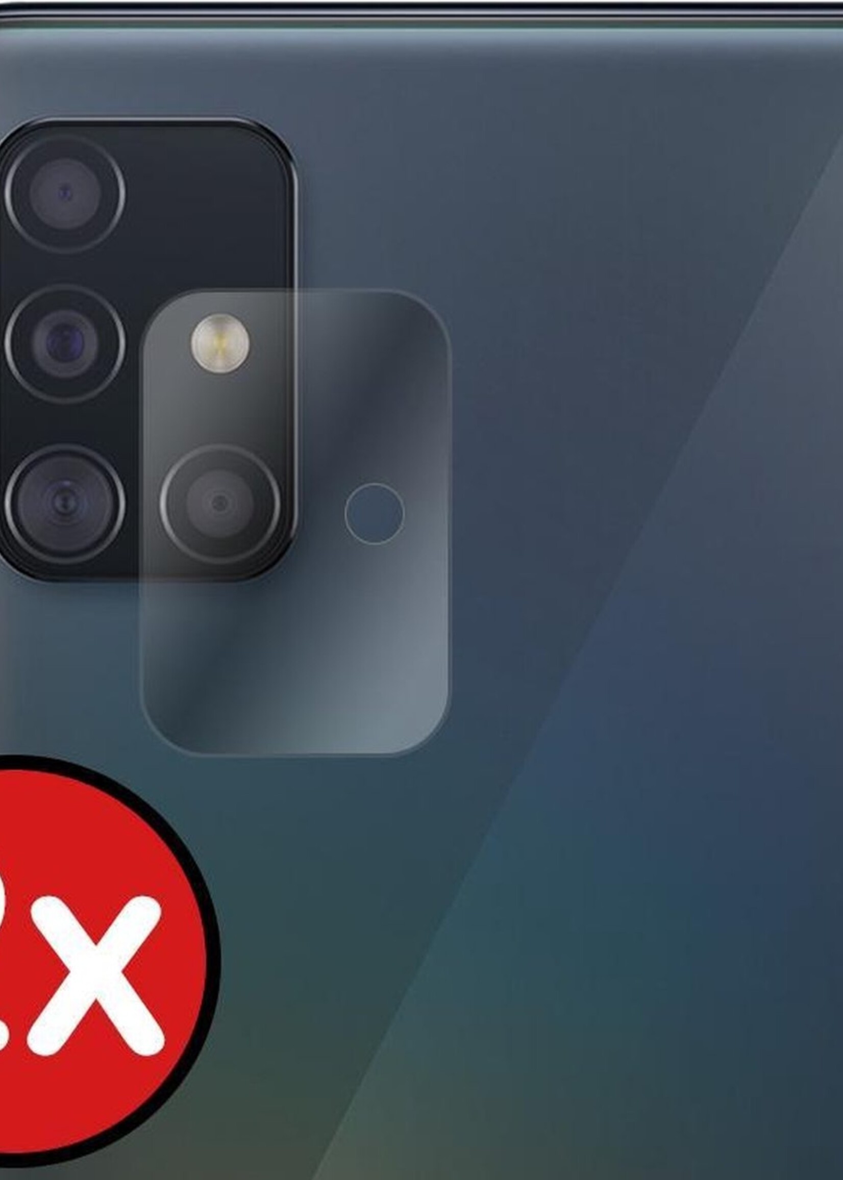 BTH Screenprotector Geschikt voor Samsung A51 Camera Lens Screenprotector Glas - Screenprotector Geschikt voor Samsung Galaxy A51 Screenprotector Camera Protector Gehard Glas - 2 PACK