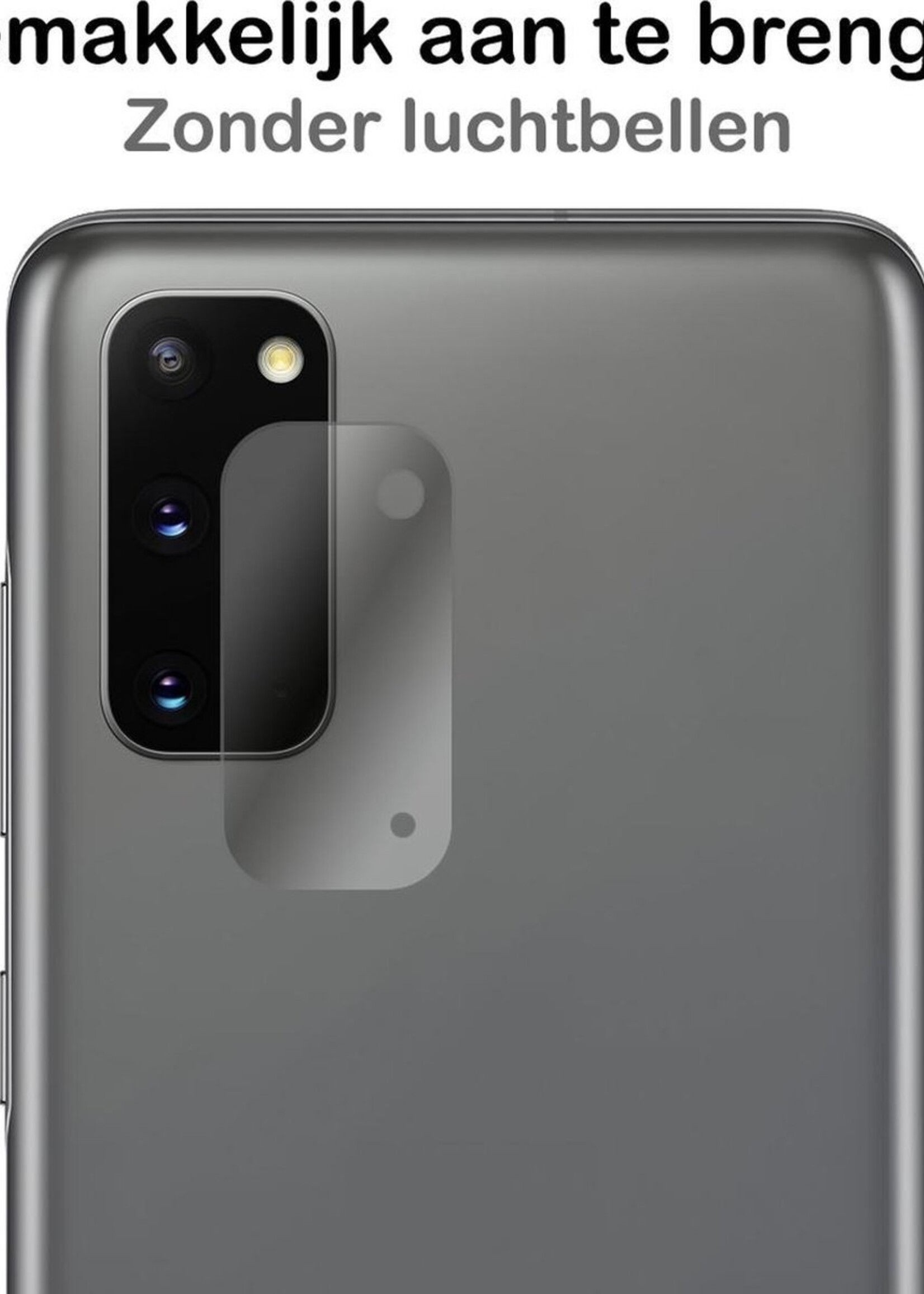 BTH Screenprotector Geschikt voor Samsung S20 Camera Lens Screenprotector Glas - Screenprotector Geschikt voor Samsung Galaxy S20 Screenprotector Camera Protector Gehard Glas - 3 PACK