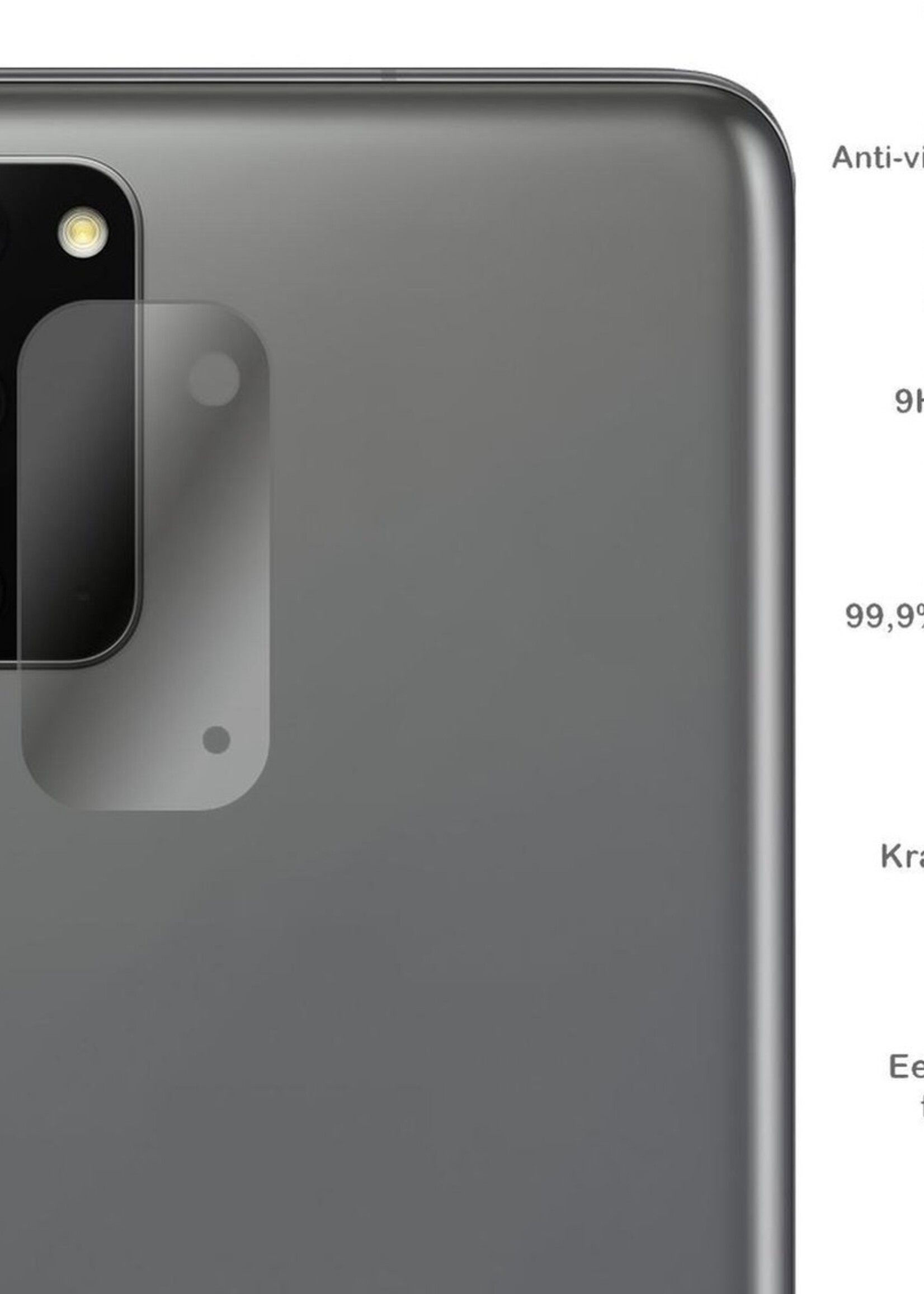 BTH Screenprotector Geschikt voor Samsung S20 Camera Lens Screenprotector Glas - Screenprotector Geschikt voor Samsung Galaxy S20 Screenprotector Camera Protector Gehard Glas - 3 PACK
