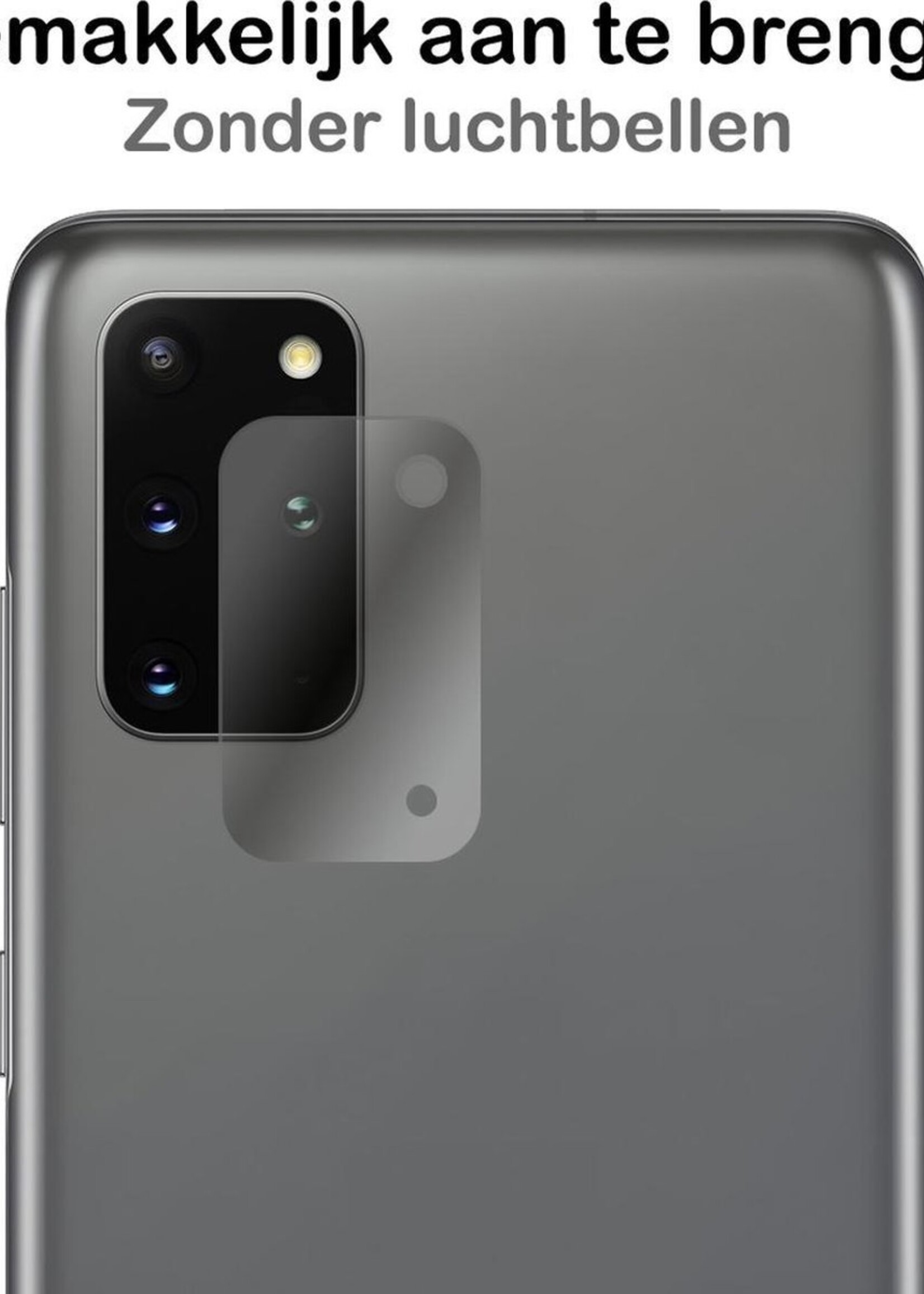 BTH Screenprotector Geschikt voor Samsung S20 Plus Camera Lens Screenprotector Glas - Screenprotector Geschikt voor Samsung Galaxy S20 Plus Screenprotector Camera Protector Gehard Glas - 3 PACK