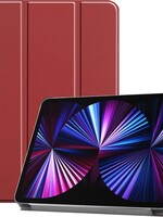 BTH BTH iPad Pro 11 inch (2021) Hoesje Bookcase - Donkerrood