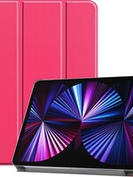 BTH BTH iPad Pro 11 inch (2021) Hoesje Bookcase - Donkerroze