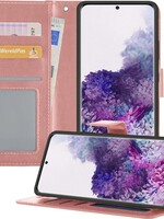 BTH BTH Samsung Galaxy S20 Ultra Hoesje Bookcase - Rose Goud