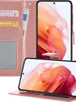 BTH BTH Samsung Galaxy S21 Plus Hoesje Bookcase - Rose Goud