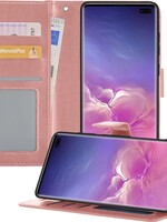 BTH BTH Samsung Galaxy S10 Hoesje Bookcase - Rose Goud