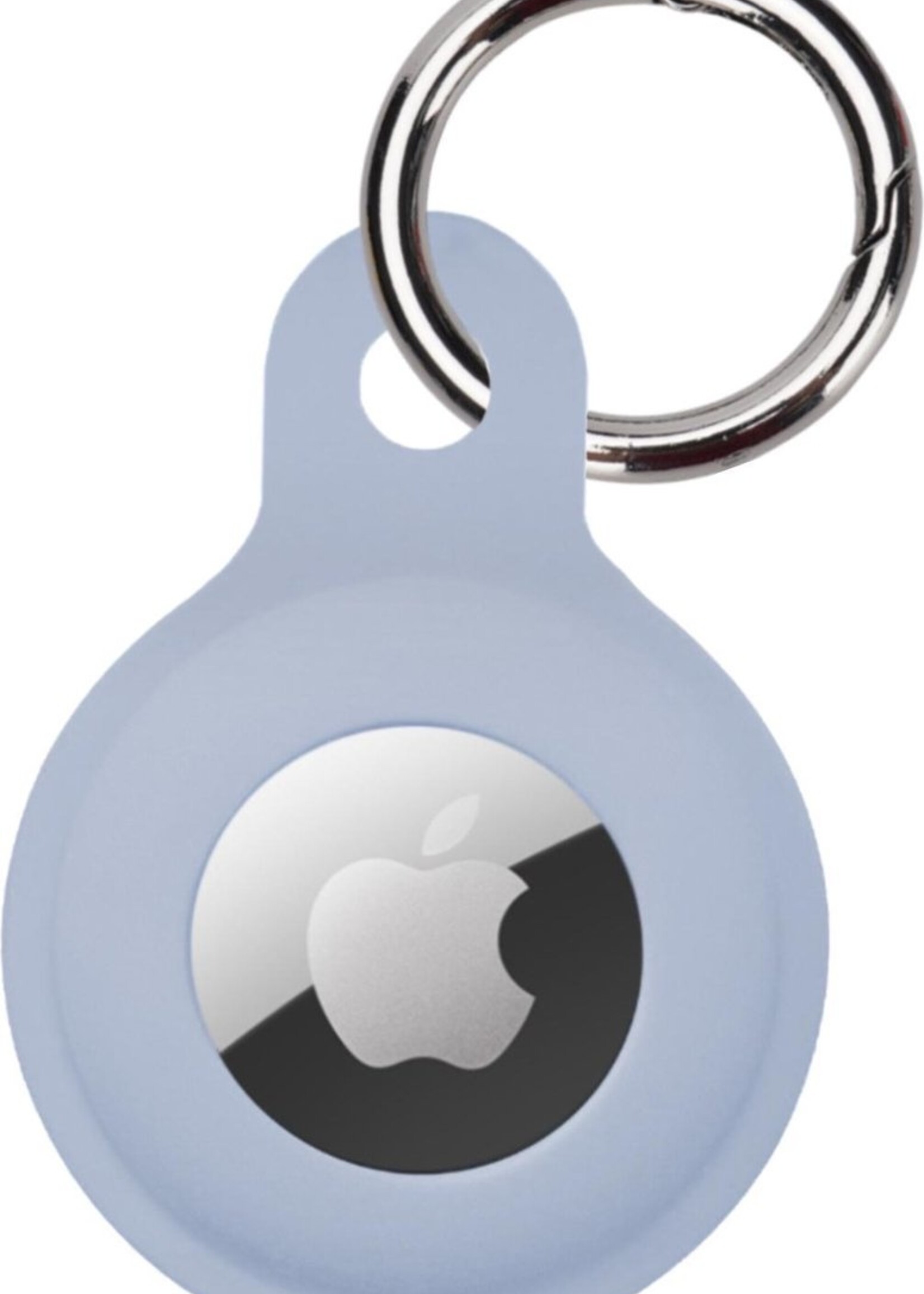 BTH Hoesje Geschikt voor Apple AirTag Sleutelhanger Hoesje Siliconen Hanger - Hoesje Geschikt voor Apple AirTag Hanger Sleutelhanger Hoesje - Blauw