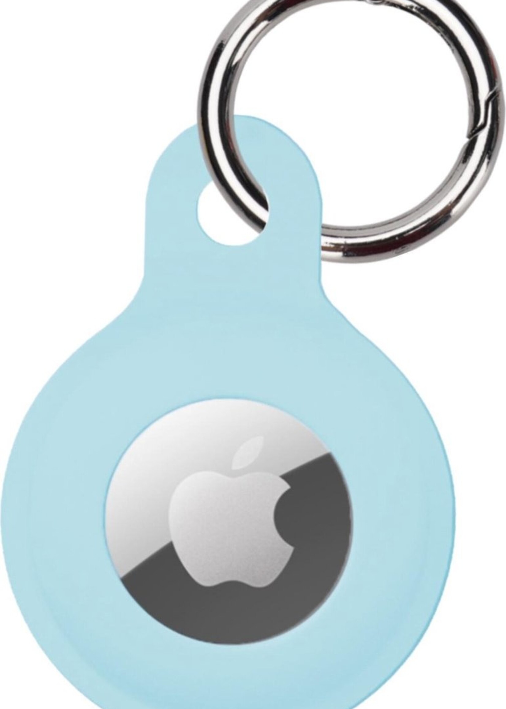 BTH Hoesje Geschikt voor Apple AirTag Sleutelhanger Hoesje Siliconen Hanger - Hoesje Geschikt voor Apple AirTag Hanger Sleutelhanger Hoesje - Blauw