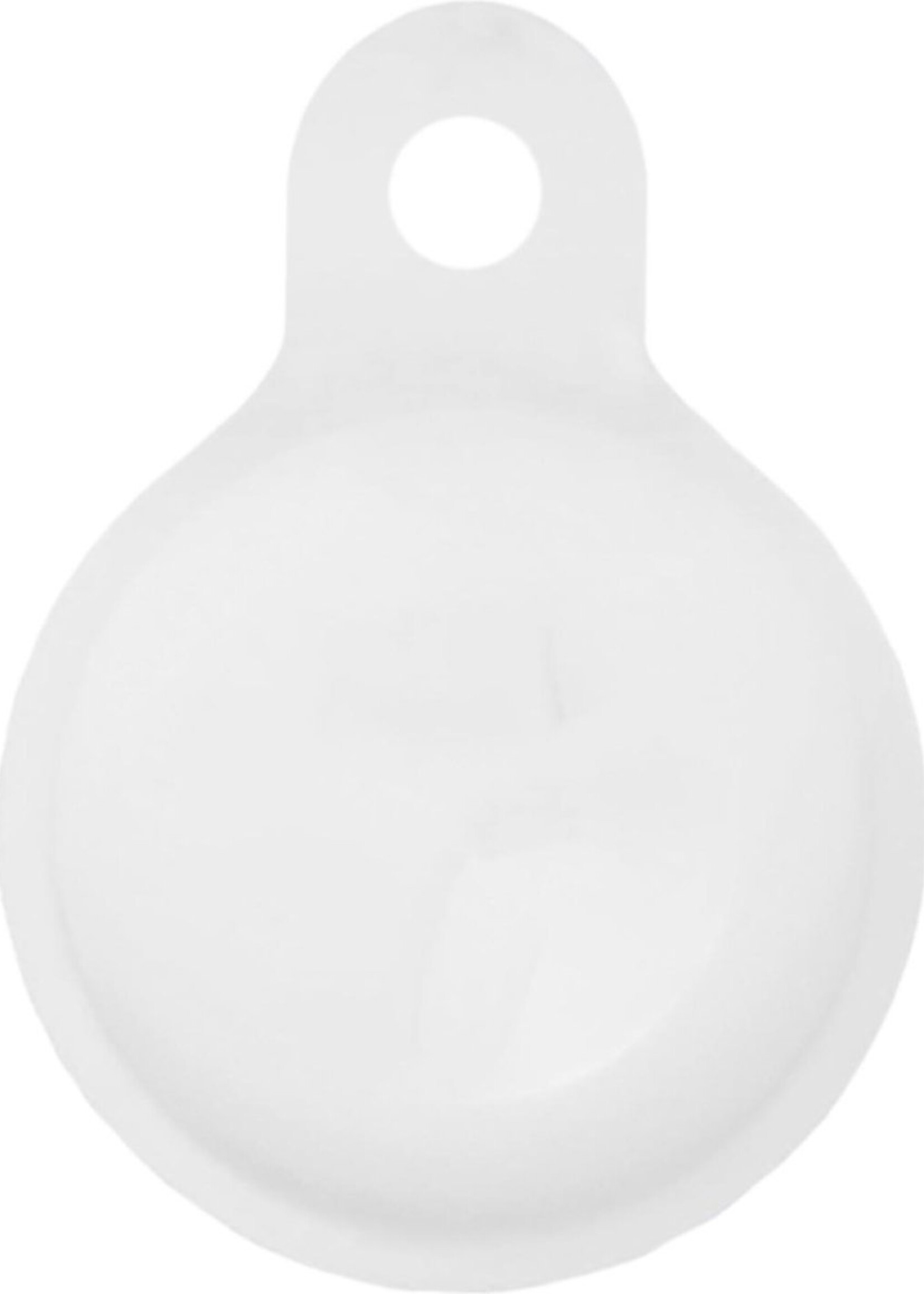 BTH Hoesje Geschikt voor Apple AirTag Sleutelhanger Hoesje Siliconen Hanger - Hoesje Geschikt voor Apple AirTag Hanger Sleutelhanger Hoesje - Wit - 2 PACK