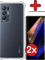 BTH BTH Oppo Find X3 Neo hoesje shockproof Met 2x screenprotector