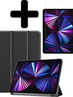 BTH BTH iPad Pro 11 inch (2021) Hoesje Met Screenprotector - Zwart