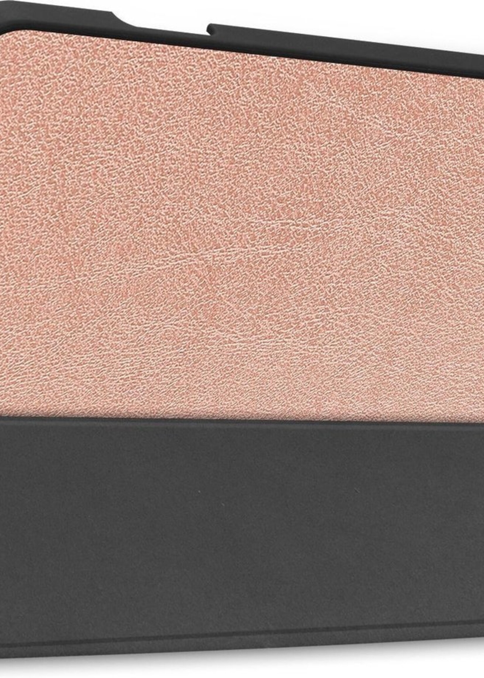 BTH Hoes Geschikt voor iPad Pro 2021 (11 inch) Hoes Book Case Hoesje Trifold Cover Met Uitsparing Geschikt voor Apple Pencil Met Screenprotector - Hoesje Geschikt voor iPad Pro 11 inch (2021) Hoesje Bookcase - Rosé goud