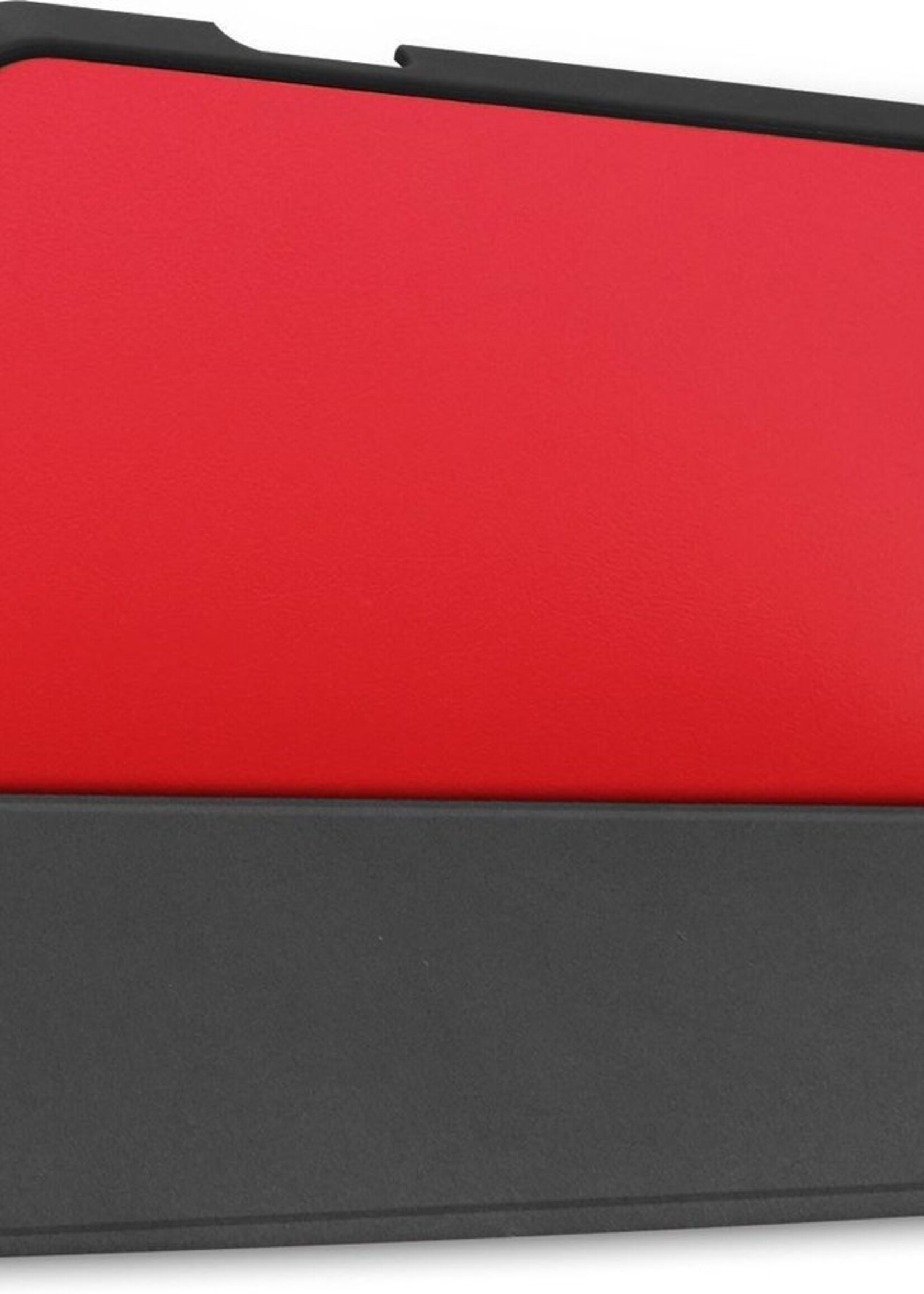 BTH Hoes Geschikt voor iPad Pro 2021 (11 inch) Hoes Book Case Hoesje Trifold Cover Met Uitsparing Geschikt voor Apple Pencil Met Screenprotector - Hoesje Geschikt voor iPad Pro 11 inch (2021) Hoesje Bookcase - Rood