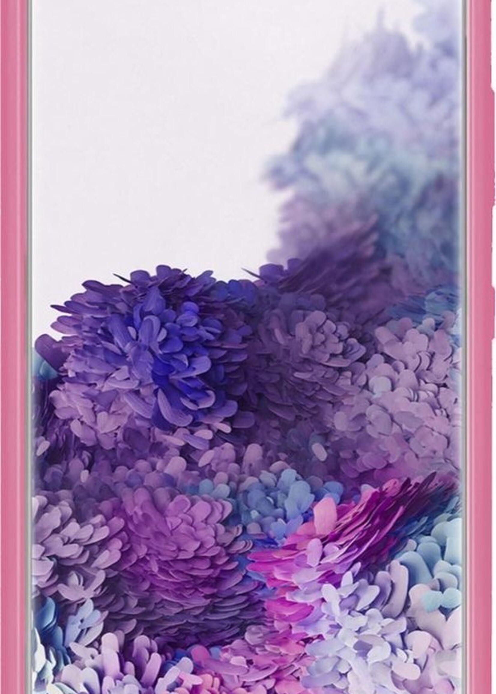 BTH Hoesje Geschikt voor Samsung S20 Hoesje Siliconen Case Hoes - Hoes Geschikt voor Samsung Galaxy S20 Hoes Cover Case - Roze
