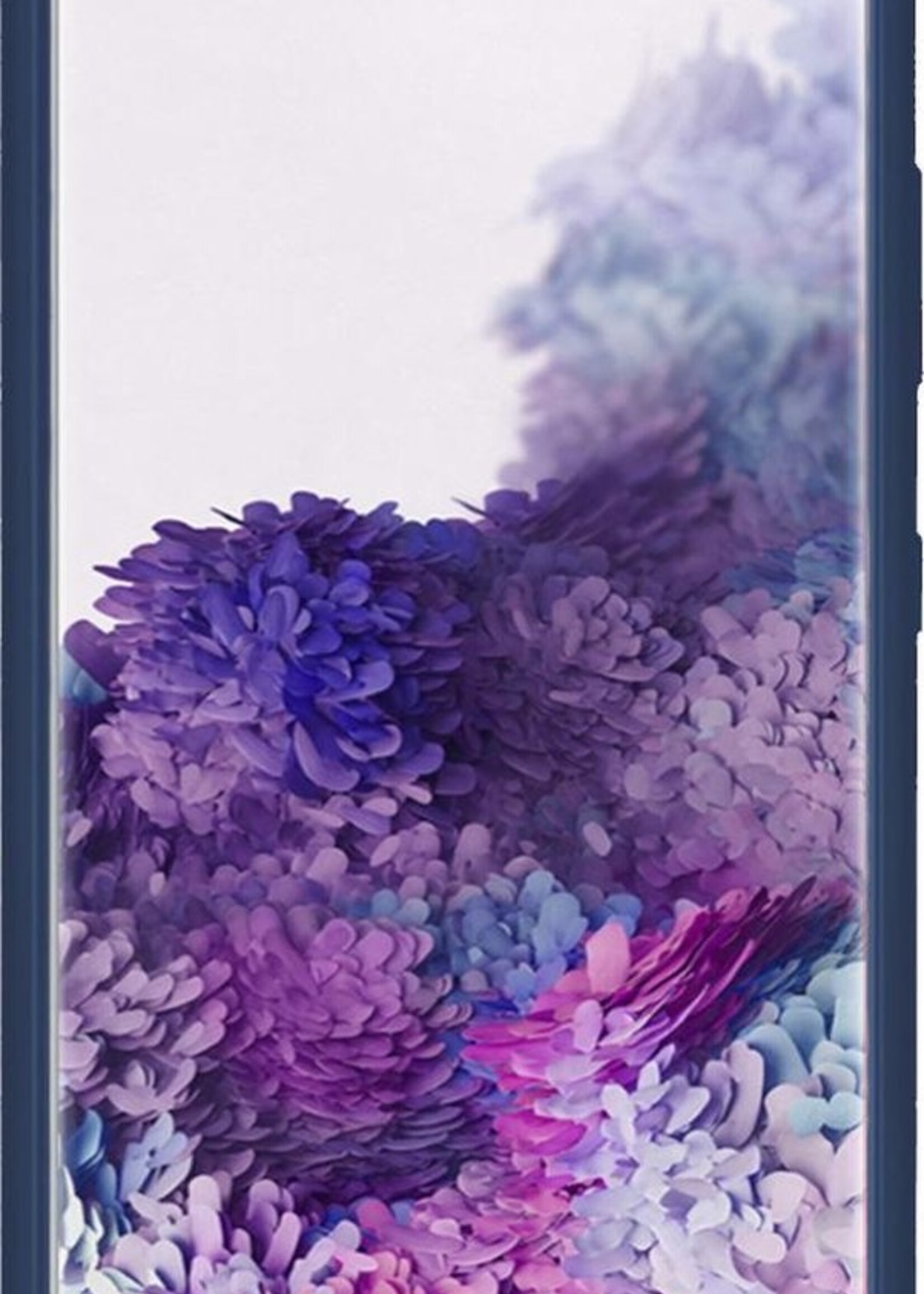 BTH Hoesje Geschikt voor Samsung S20 Ultra Hoesje Siliconen Case Hoes - Hoes Geschikt voor Samsung Galaxy S20 Ultra Hoes Cover Case - Blauw