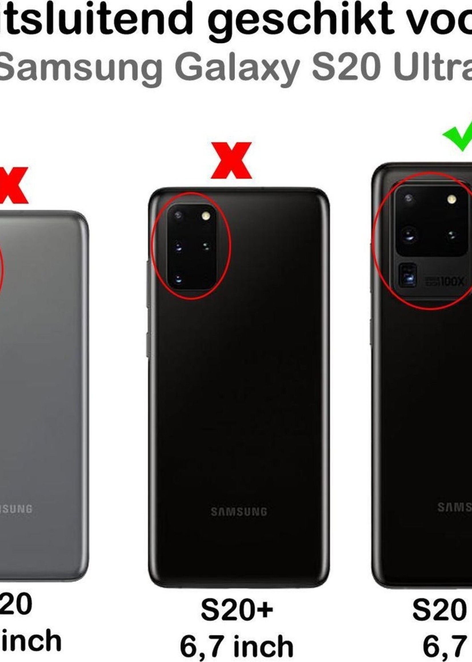 BTH Hoesje Geschikt voor Samsung S20 Ultra Hoesje Siliconen Case Hoes - Hoes Geschikt voor Samsung Galaxy S20 Ultra Hoes Cover Case - Wit - 2 PACK