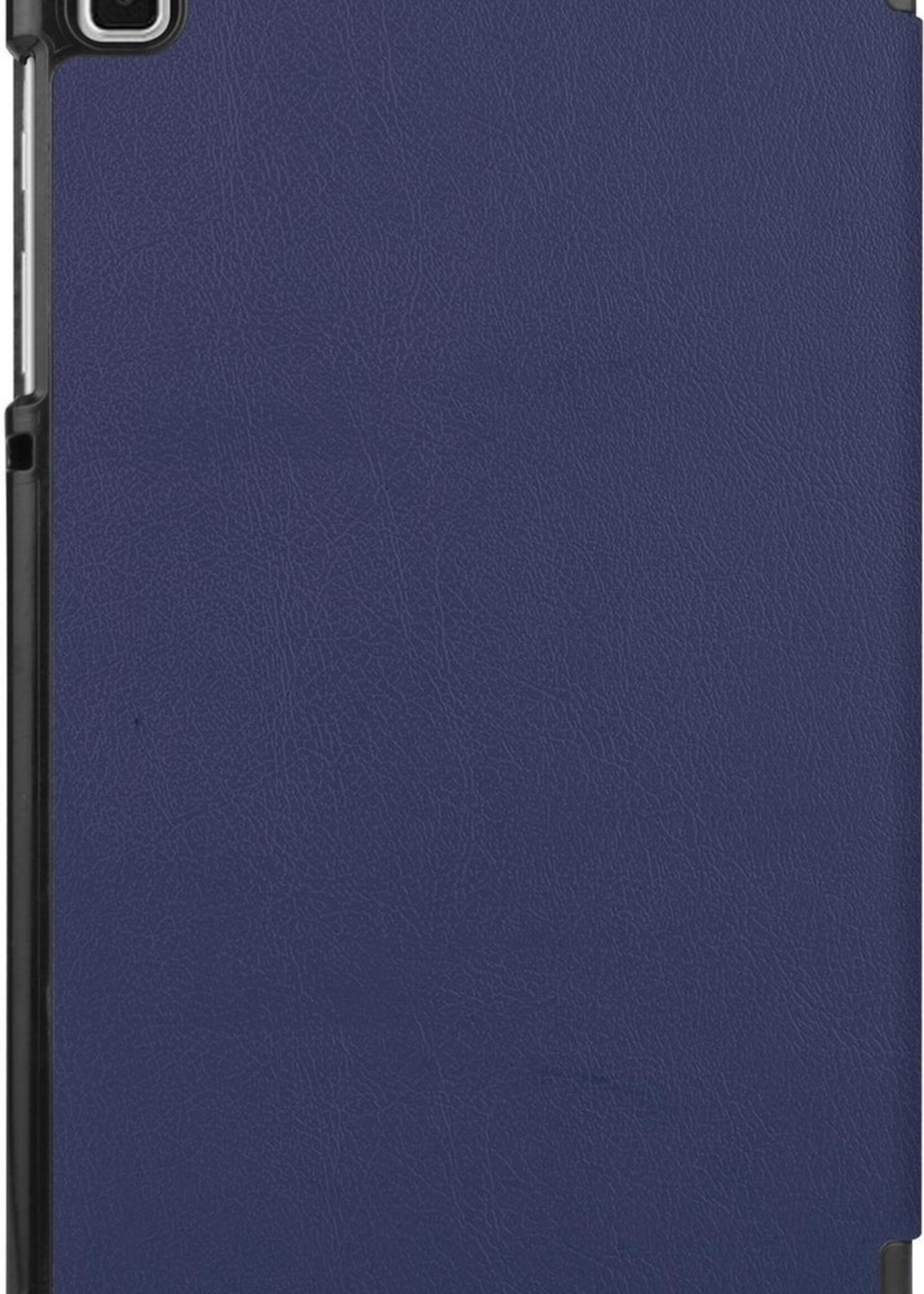 BTH Hoes Geschikt voor Samsung Galaxy Tab A7 Lite Hoes Book Case Hoesje Trifold Cover - Hoesje Geschikt voor Samsung Tab A7 Lite Hoesje Bookcase - Blauw