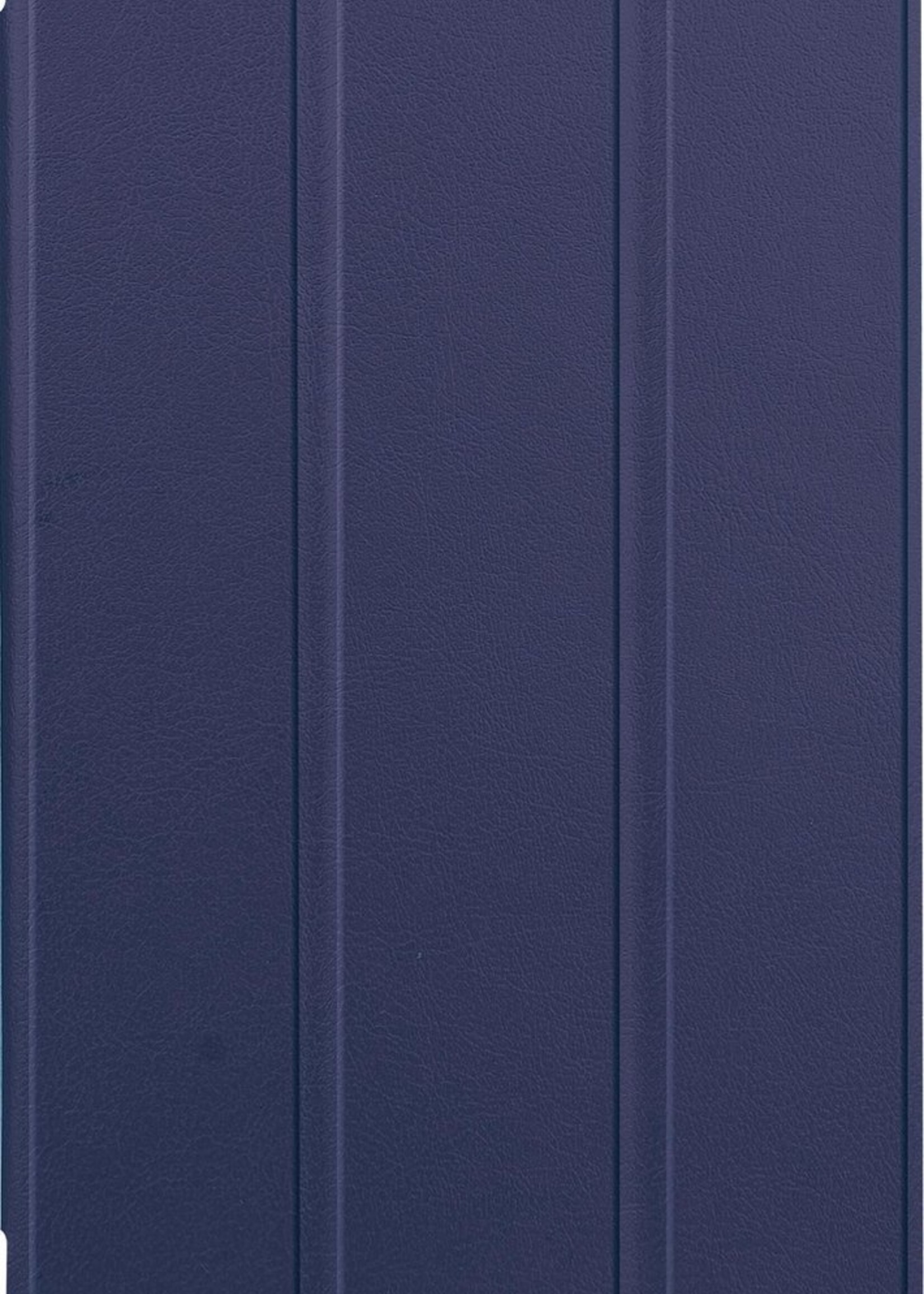 BTH Hoes Geschikt voor Samsung Galaxy Tab A7 Lite Hoes Book Case Hoesje Trifold Cover - Hoesje Geschikt voor Samsung Tab A7 Lite Hoesje Bookcase - Blauw