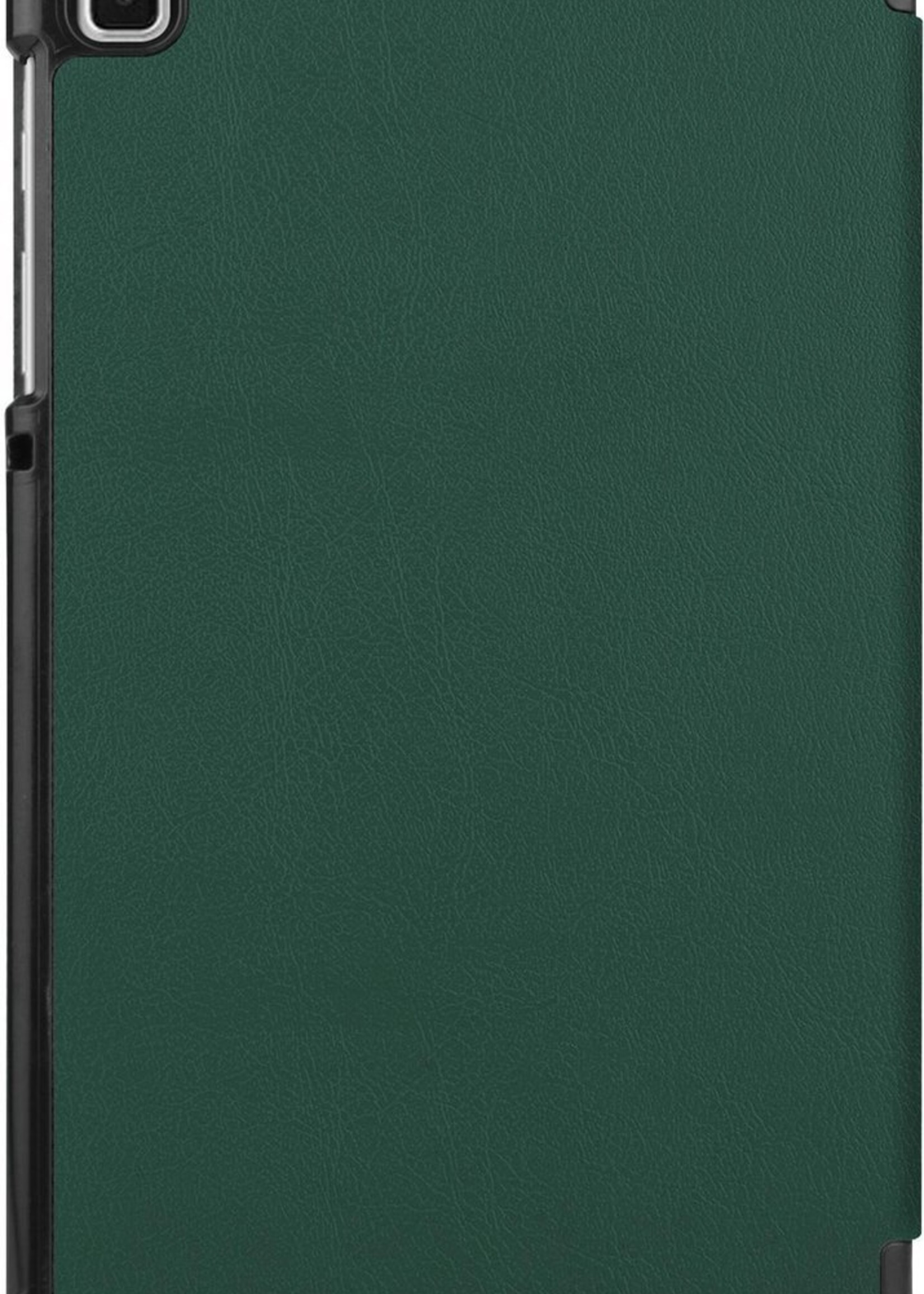BTH Hoes Geschikt voor Samsung Galaxy Tab A7 Lite Hoes Book Case Hoesje Trifold Cover - Hoesje Geschikt voor Samsung Tab A7 Lite Hoesje Bookcase - Groen