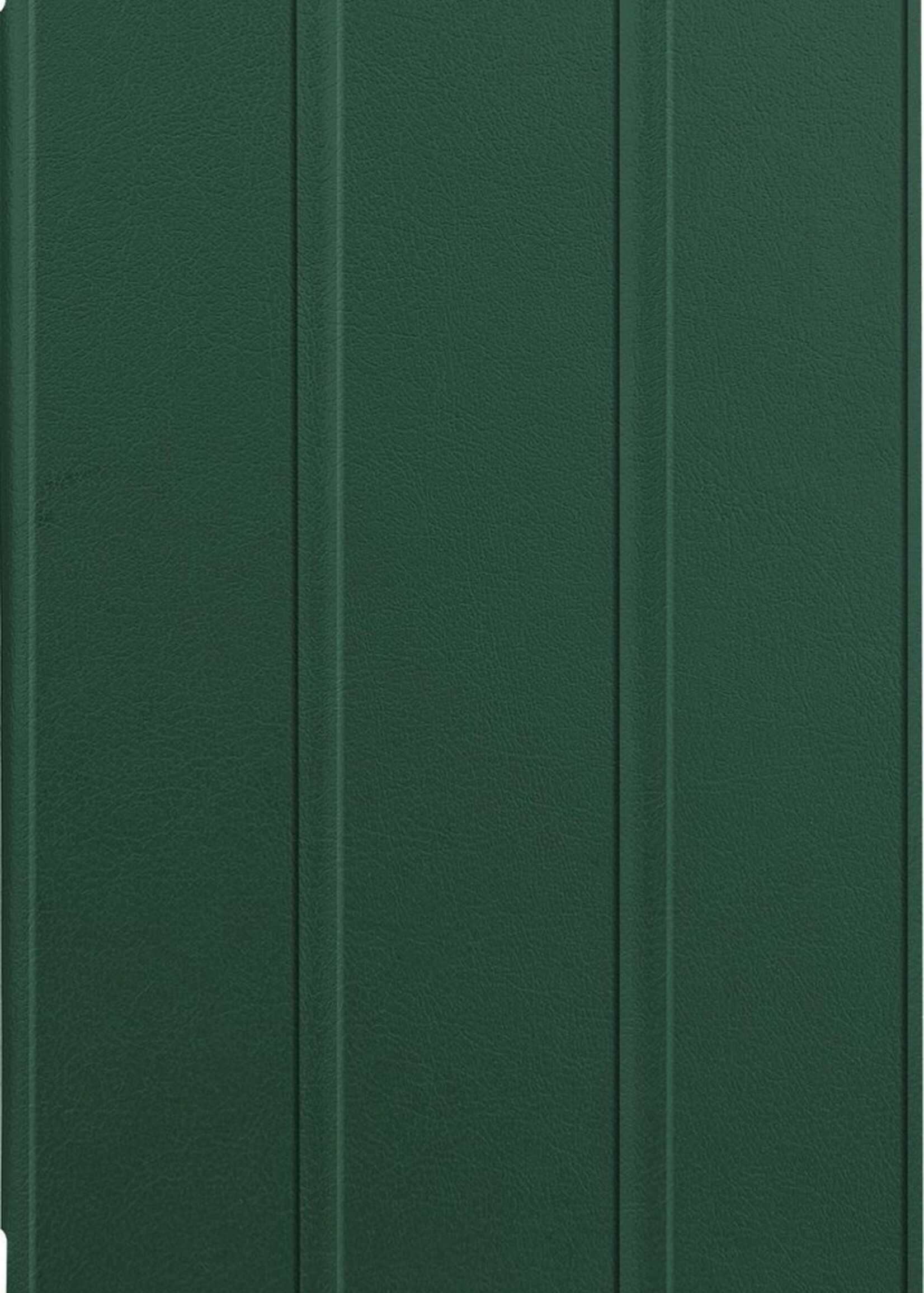 BTH Hoes Geschikt voor Samsung Galaxy Tab A7 Lite Hoes Book Case Hoesje Trifold Cover - Hoesje Geschikt voor Samsung Tab A7 Lite Hoesje Bookcase - Groen