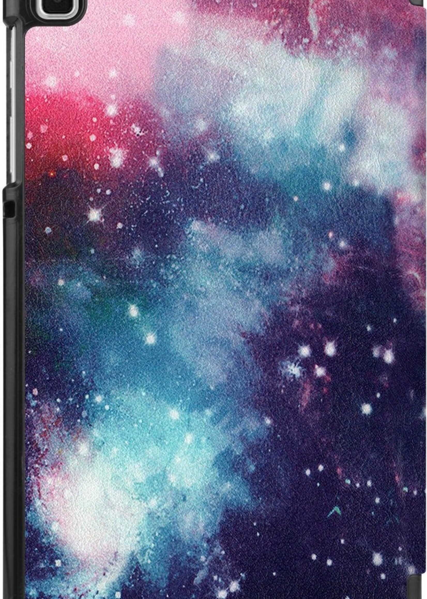 BTH Hoes Geschikt voor Samsung Galaxy Tab A7 Lite Hoes Book Case Hoesje Trifold Cover - Hoesje Geschikt voor Samsung Tab A7 Lite Hoesje Bookcase - Galaxy