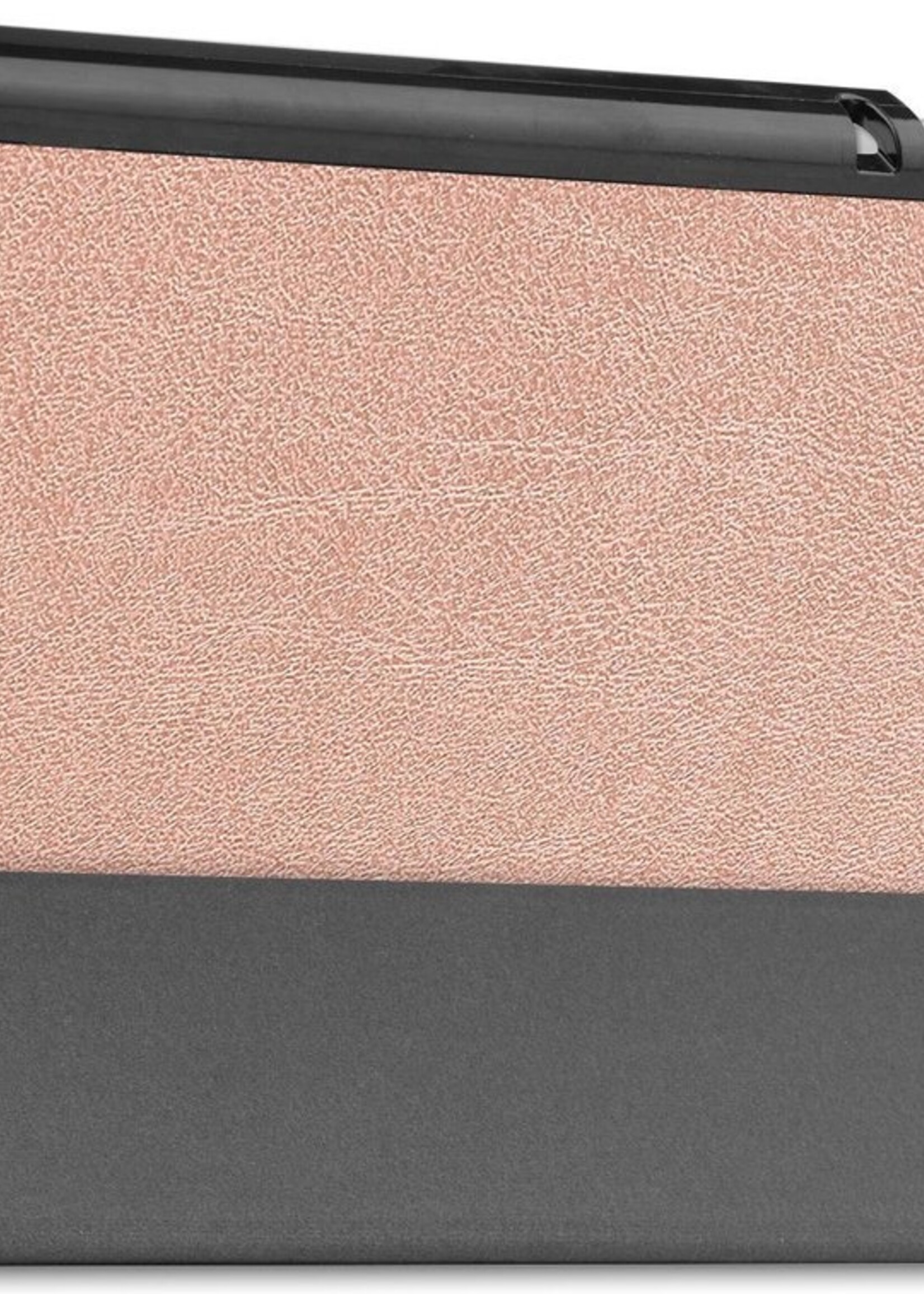 BTH Hoes Geschikt voor Samsung Galaxy Tab A7 Lite Hoes Book Case Hoesje Trifold Cover - Hoesje Geschikt voor Samsung Tab A7 Lite Hoesje Bookcase - Rosé goud
