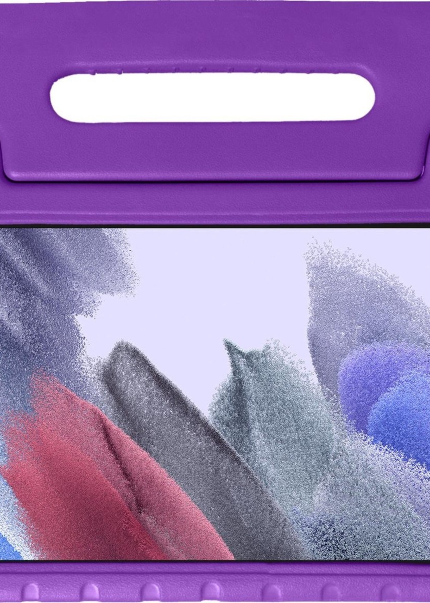 BTH Kinderhoes Geschikt voor Samsung Galaxy Tab A7 Lite Hoes Kinder Hoesje Kids Case Cover Kidsproof - Hoesje Geschikt voor Samsung Tab A7 Lite Hoesje Kinder Hoes - Paars